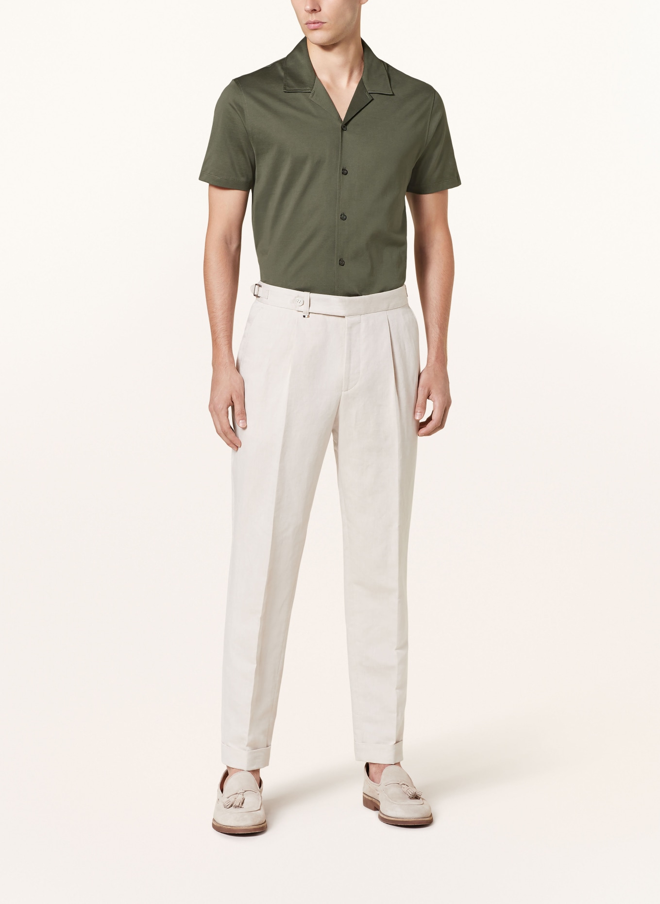 REISS Resort shirt CASPA Regular Fit, Color: DARK GREEN (Image 2)