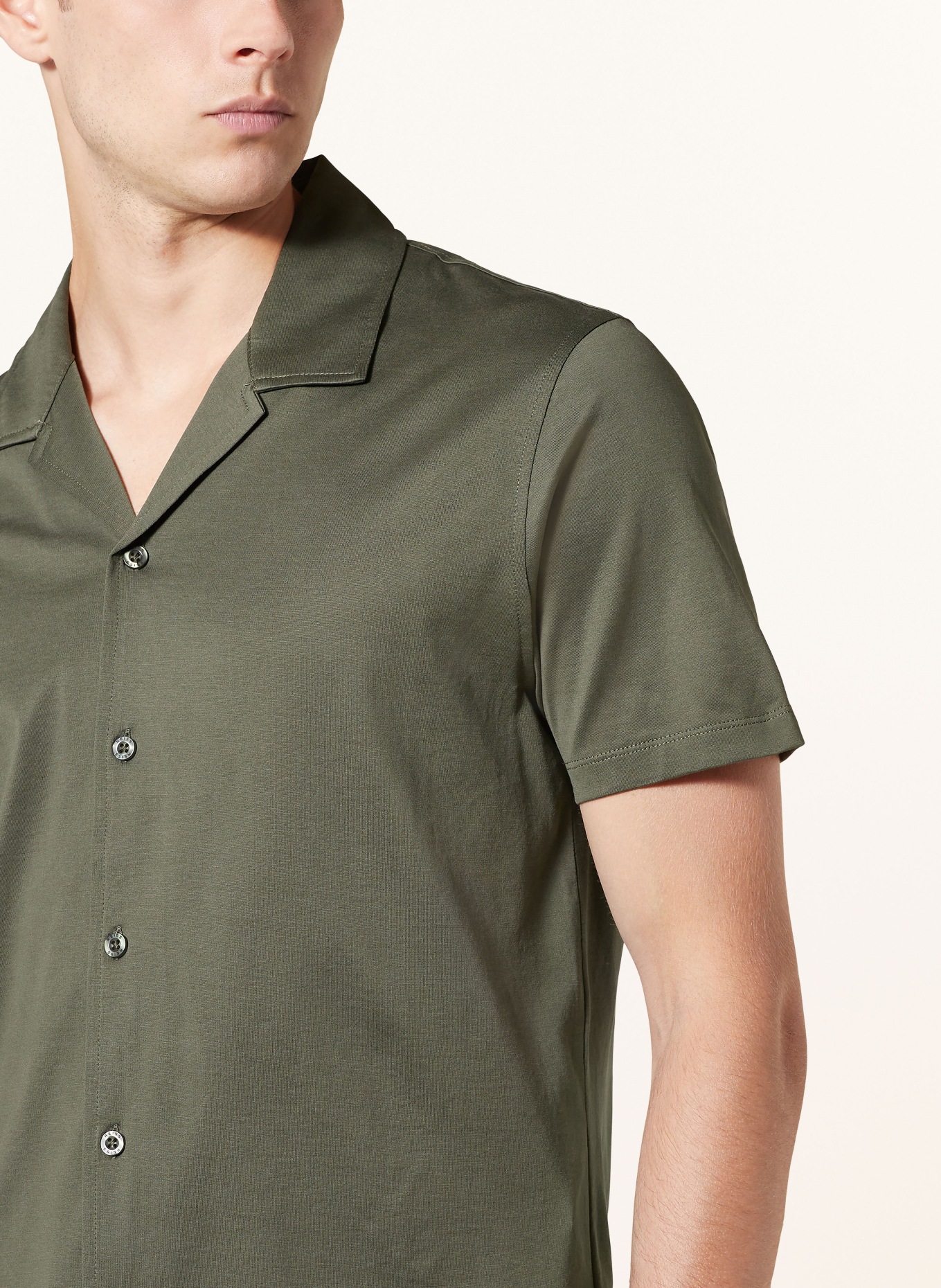 REISS Resort shirt CASPA Regular Fit, Color: DARK GREEN (Image 4)