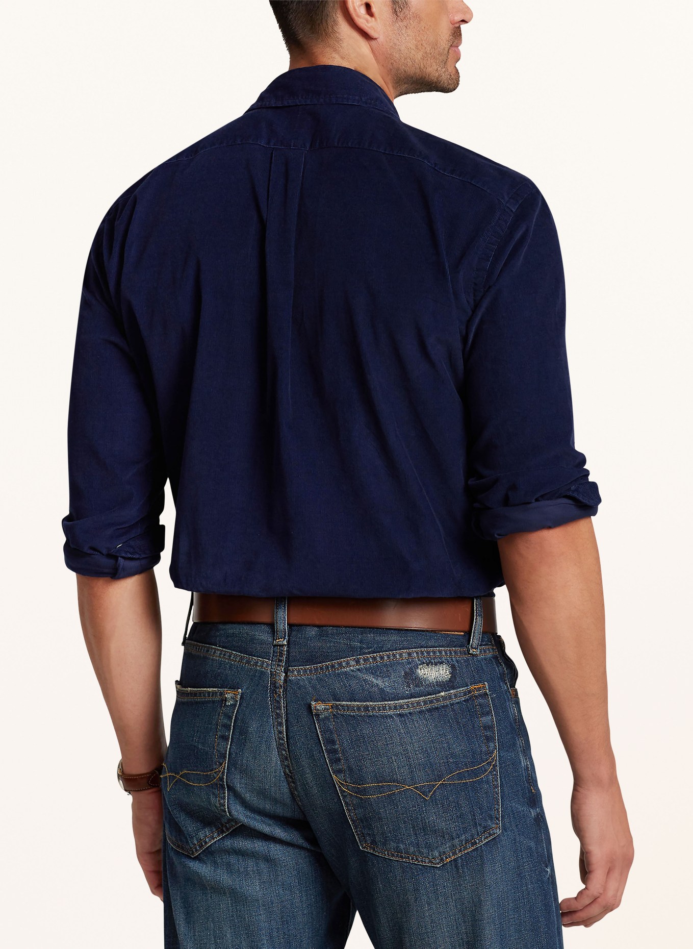 POLO RALPH LAUREN Big & Tall Cordhemd Classic Fit: DUNKELBLAU