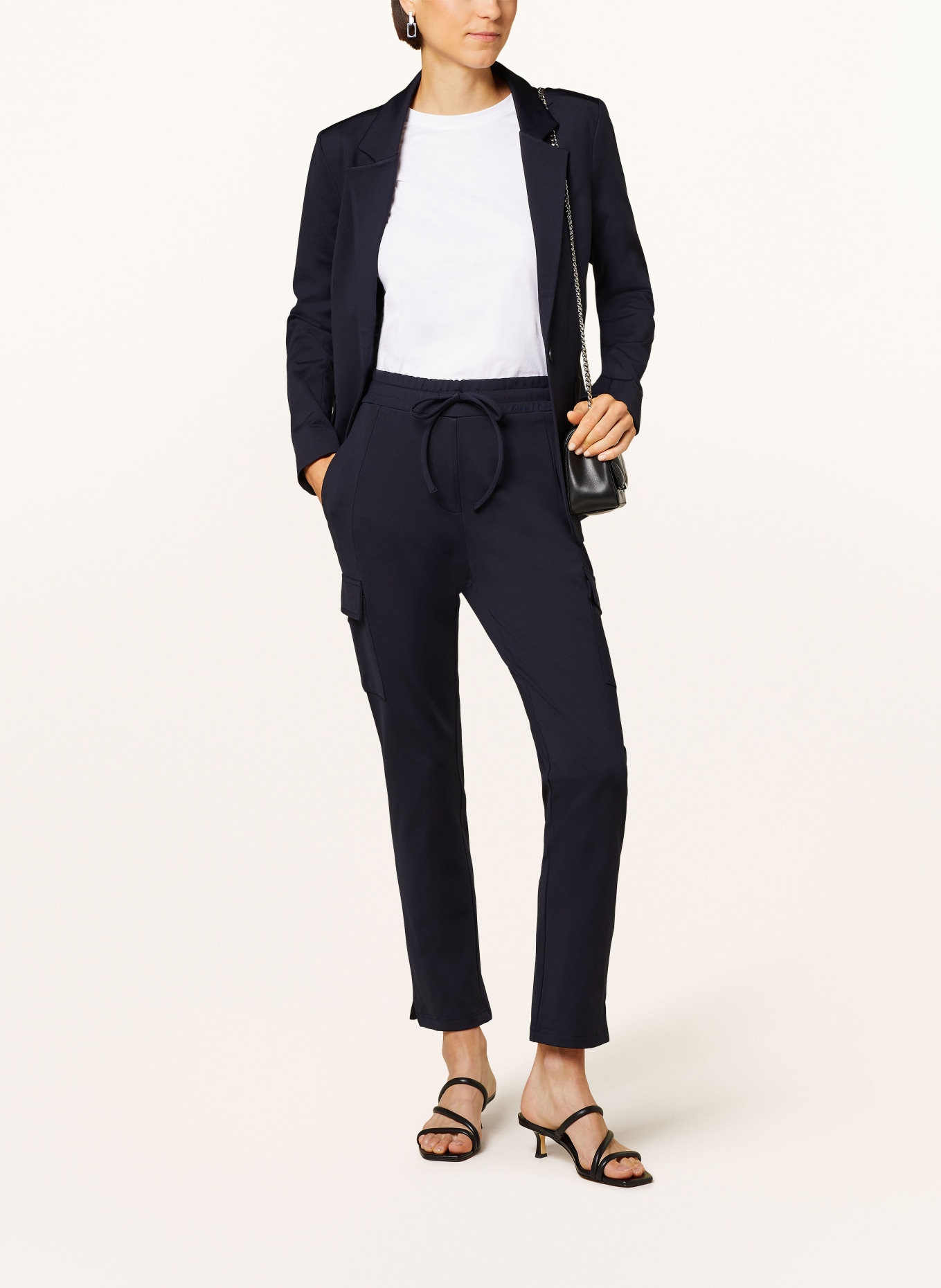 ELIAS RUMELIS Cargohose CARINA aus Jersey: DUNKELBLAU