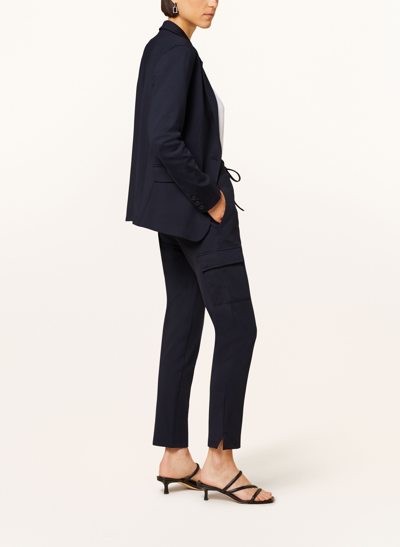 ELIAS RUMELIS Cargohose CARINA aus Jersey: DUNKELBLAU