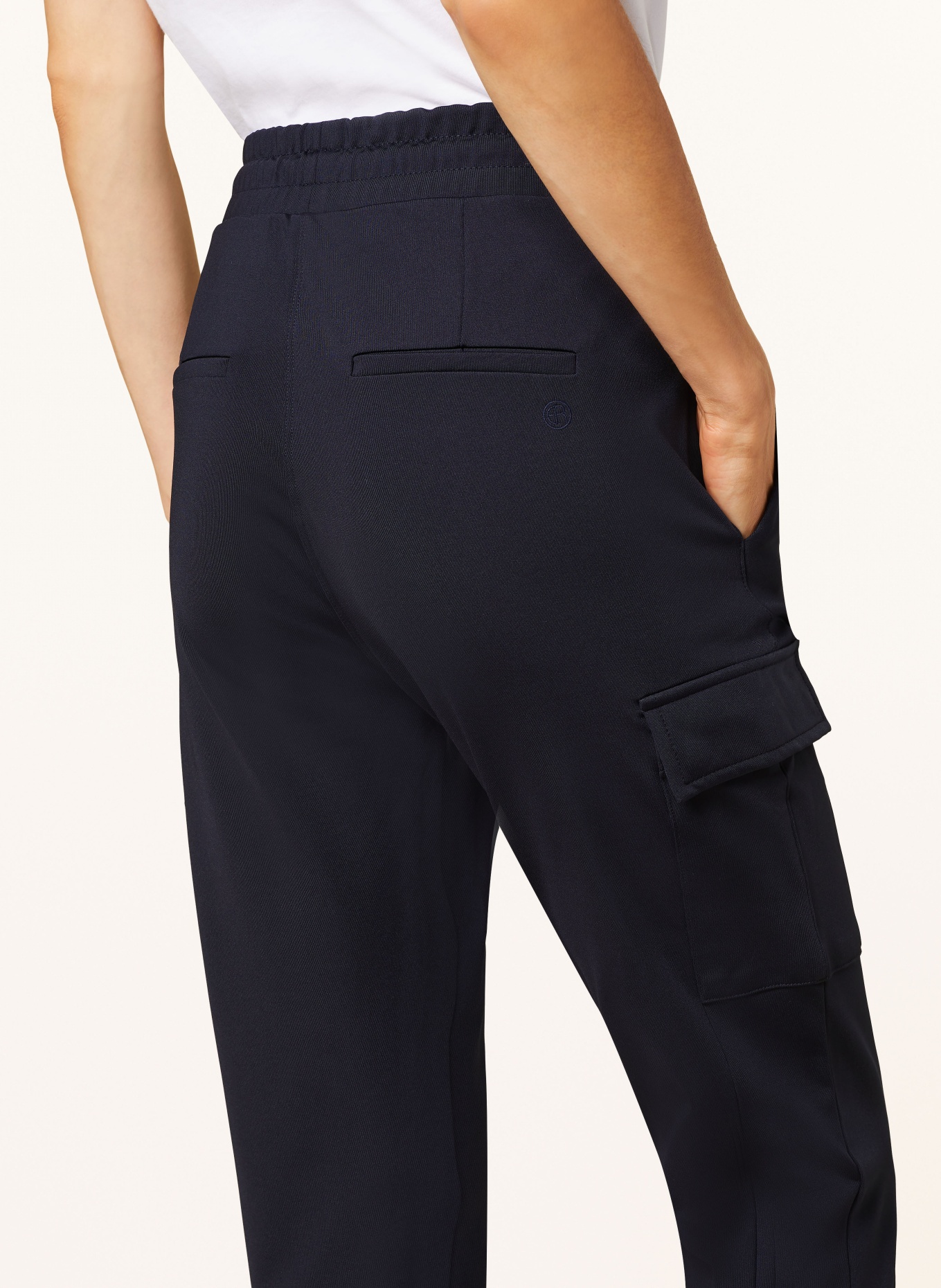 ELIAS RUMELIS Cargohose CARINA aus Jersey: DUNKELBLAU