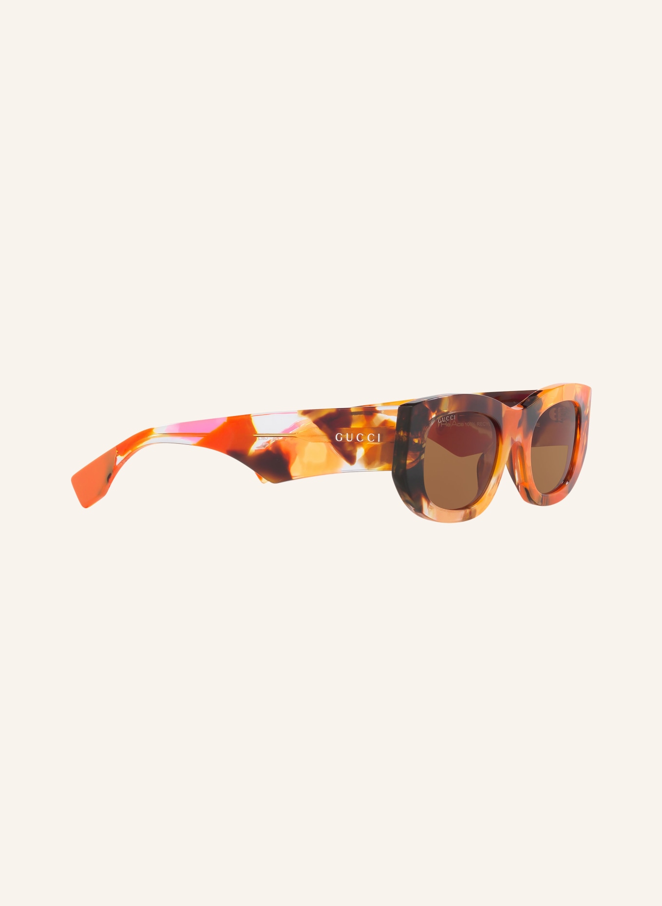 GUCCI Sonnenbrille GG1627S: 3300D1 ORANGE/ BRAUN