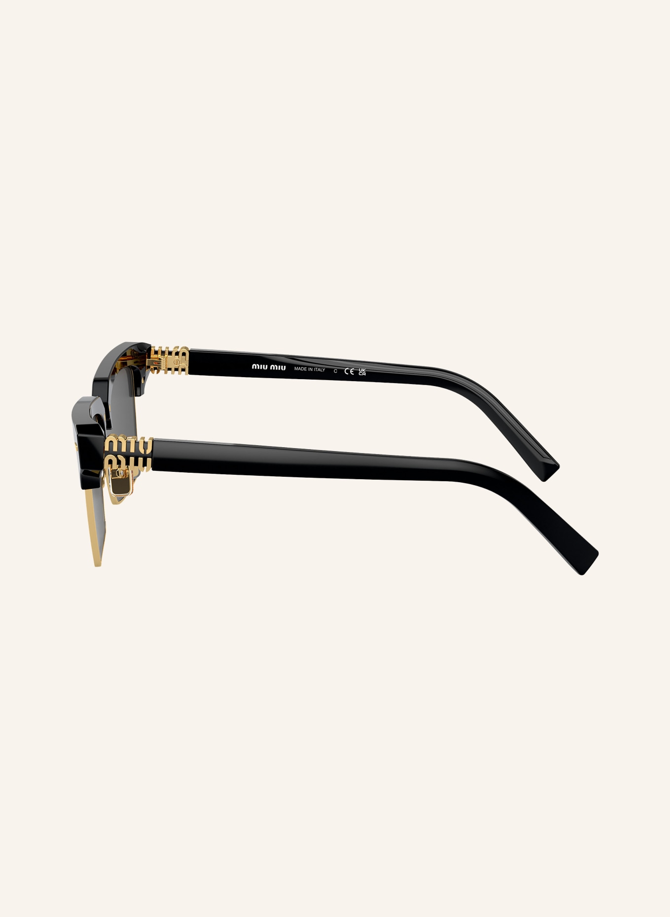 MIU MIU Sonnenbrille MU 10ZS: 1AB5S0 - SCHWARZ