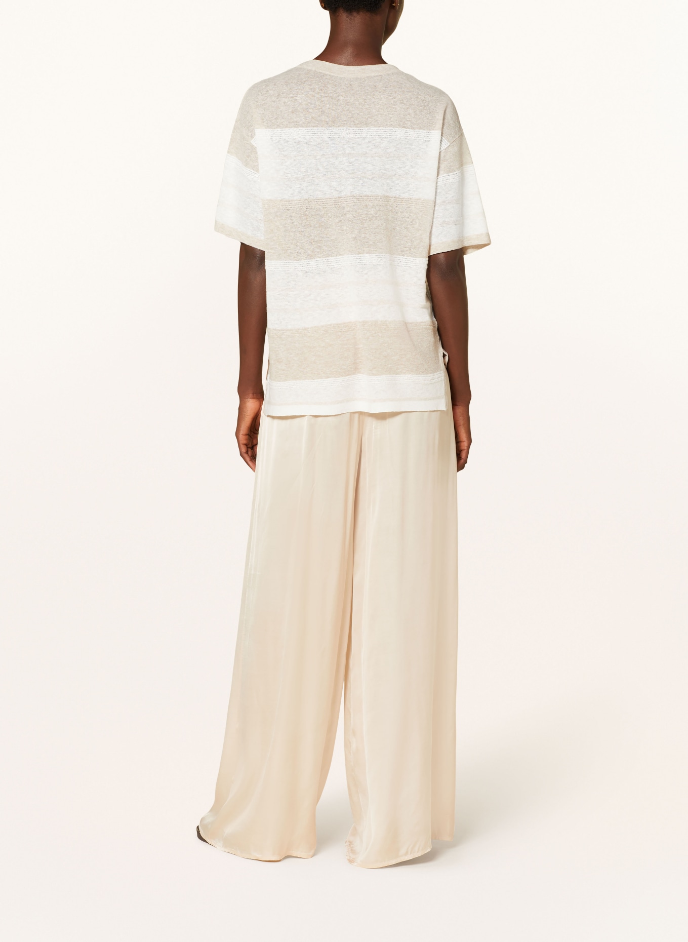 REISS Wide leg trousers YARA, Color: NUDE (Image 3)