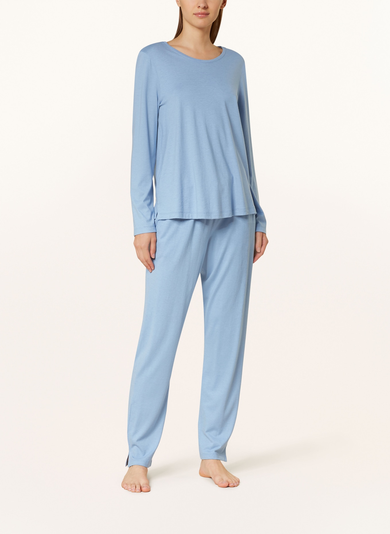 HANRO Lounge shirt SLEEP & LOUNGE, Color: BLUE GRAY (Image 2)