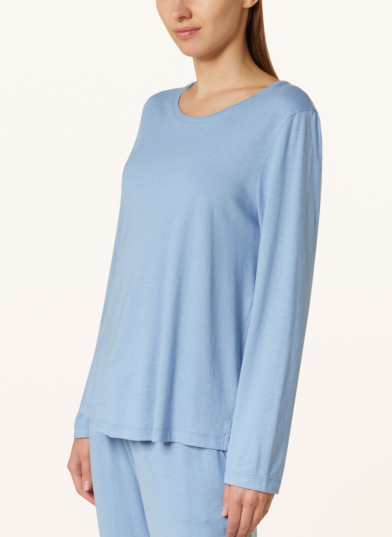 HANRO Lounge shirt SLEEP & LOUNGE, Color: BLUE GRAY (Image 4)