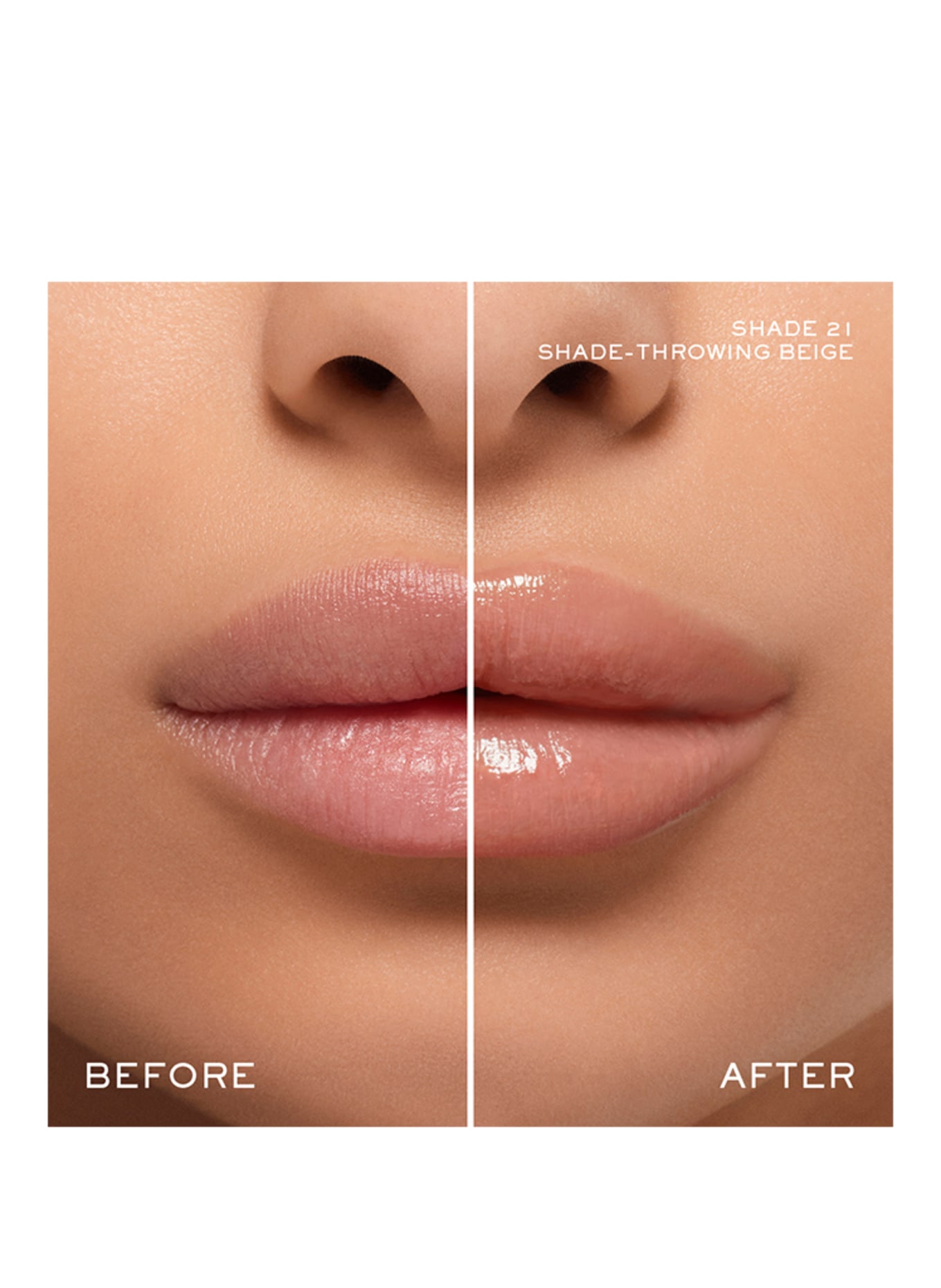 LANCÔME LIP IDÔLE SQUALANE-12 BUTTERGLOW: 21 SHADE-THROWING BEIGE