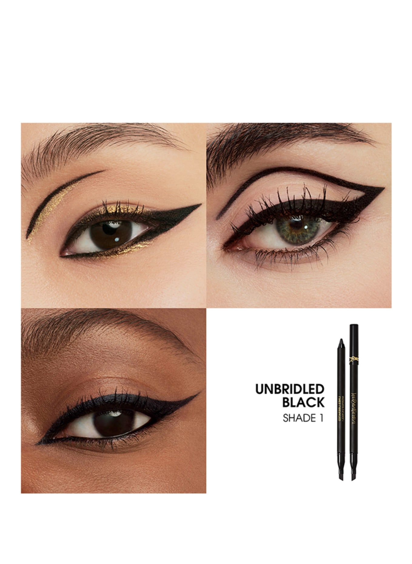 YVES SAINT LAURENT BEAUTÉ LINES LIBERATED: 01 UNBRIDLED BLACK