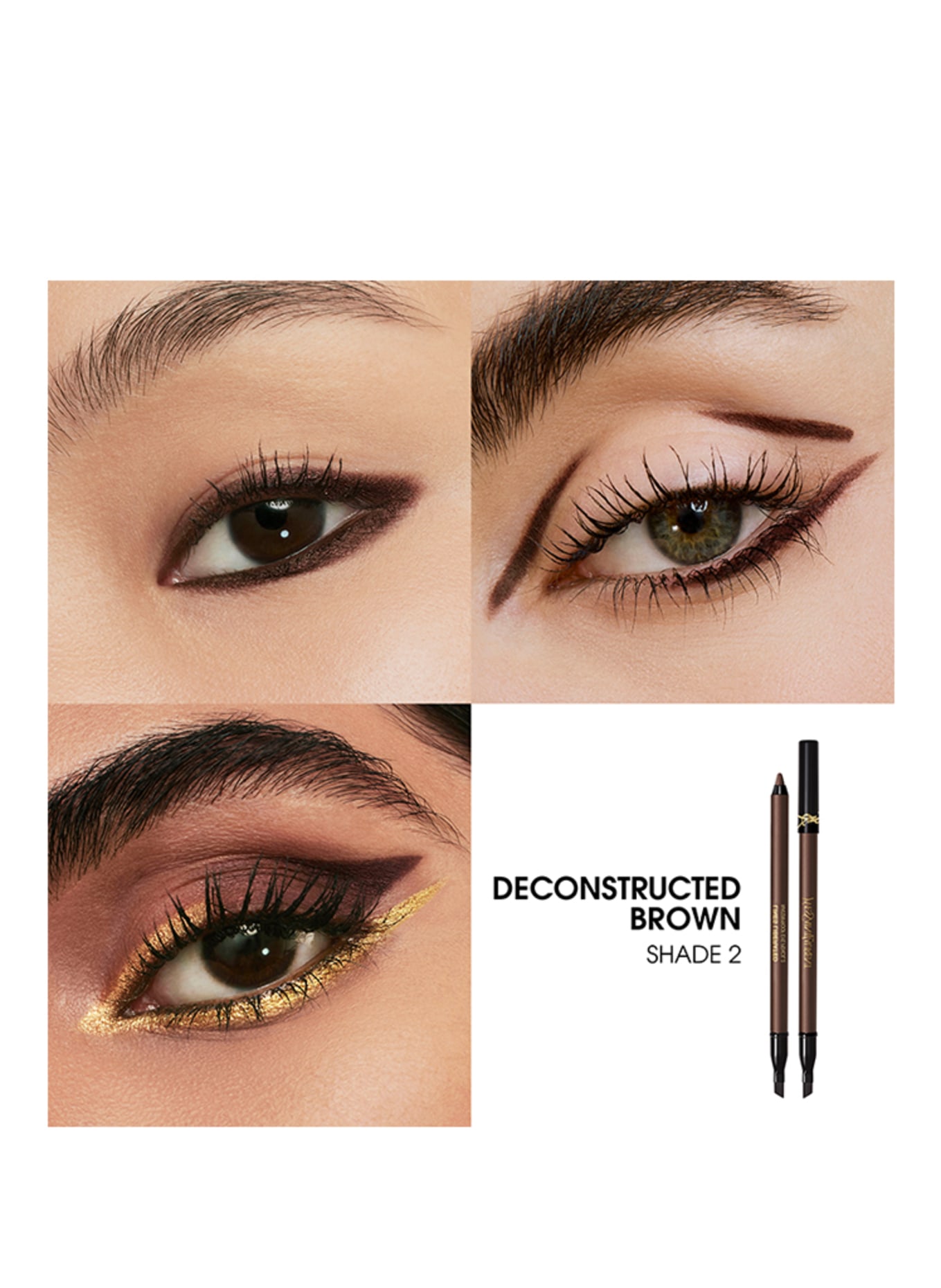 YVES SAINT LAURENT BEAUTÉ LINES LIBERATED: 02 DECONSTRUCTED BROWN