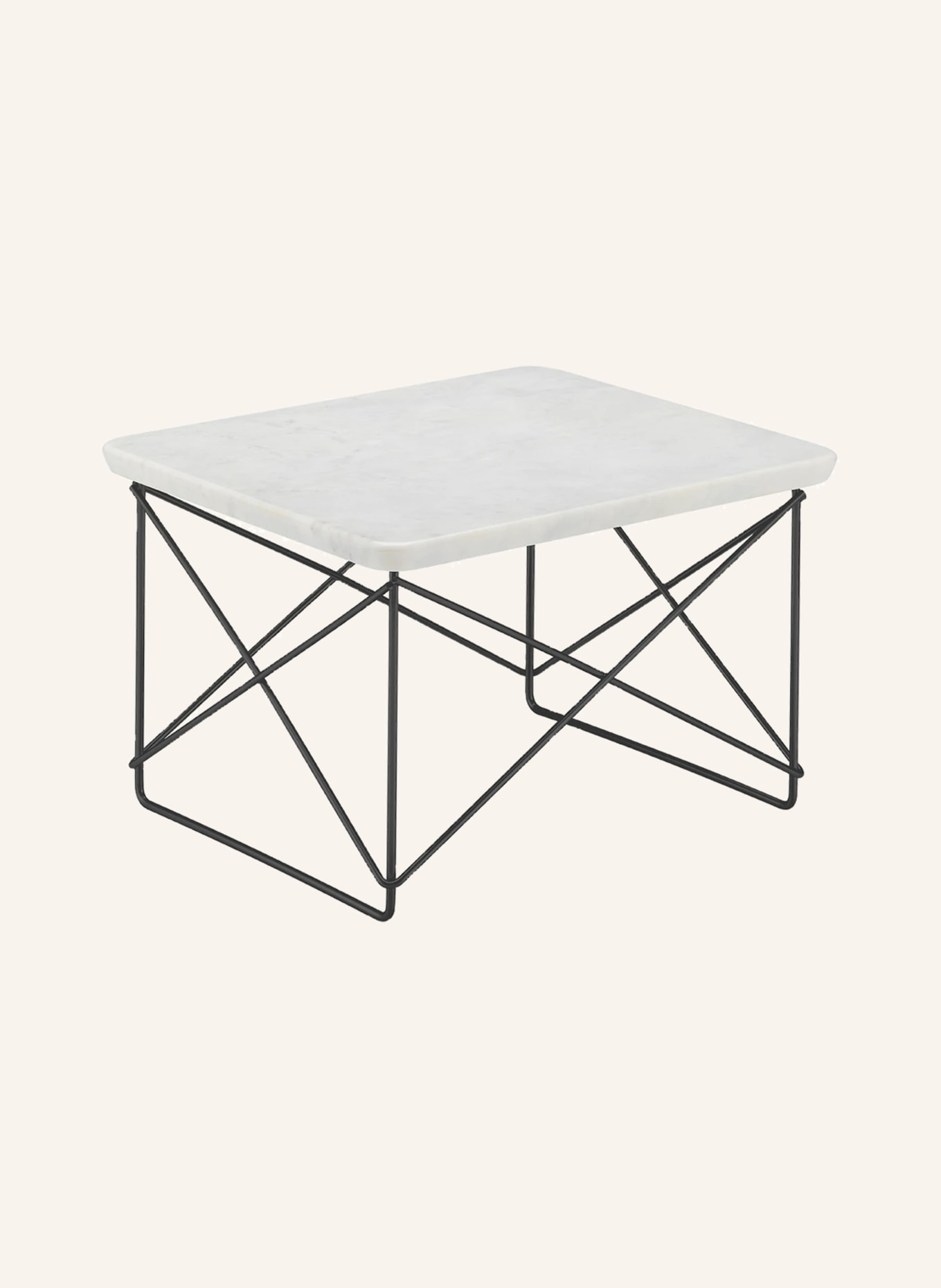 vitra Side table OCCASIONAL TABLE LTR, Color: WHITE/ BLACK (Image 1)