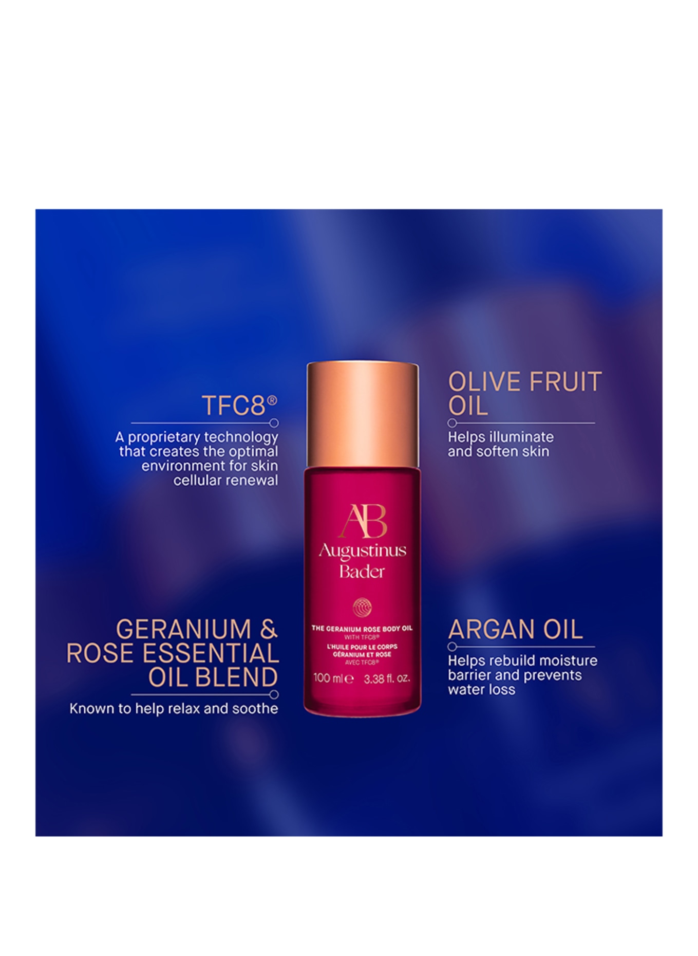 Augustinus Bader THE GERANIUM ROSE BODY OIL