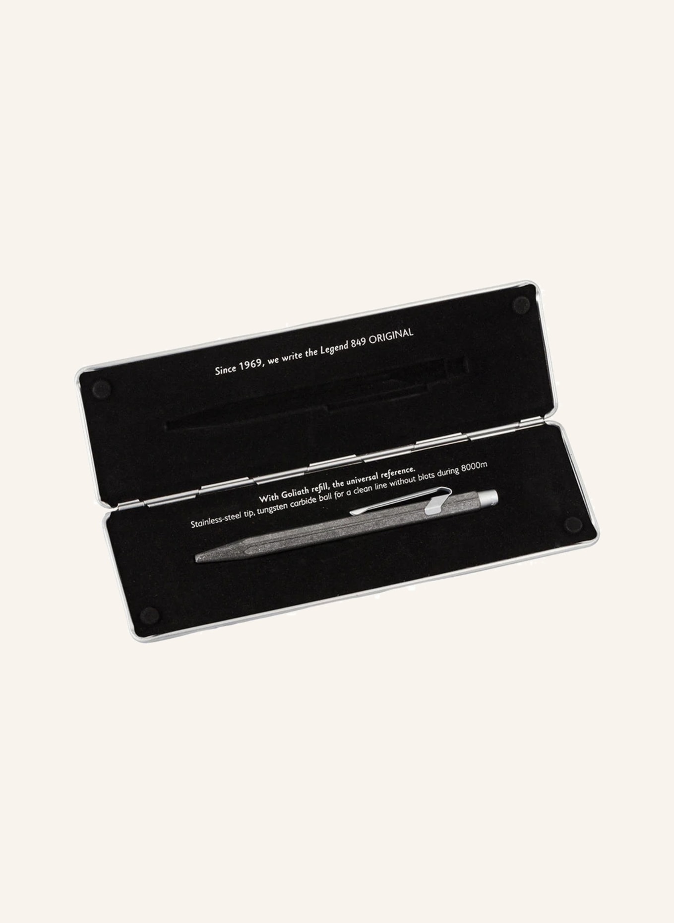 CARAN d'ACHE Retractable ballpoint pen 849 ORIGINAL, Color: GRAY (Image 2)