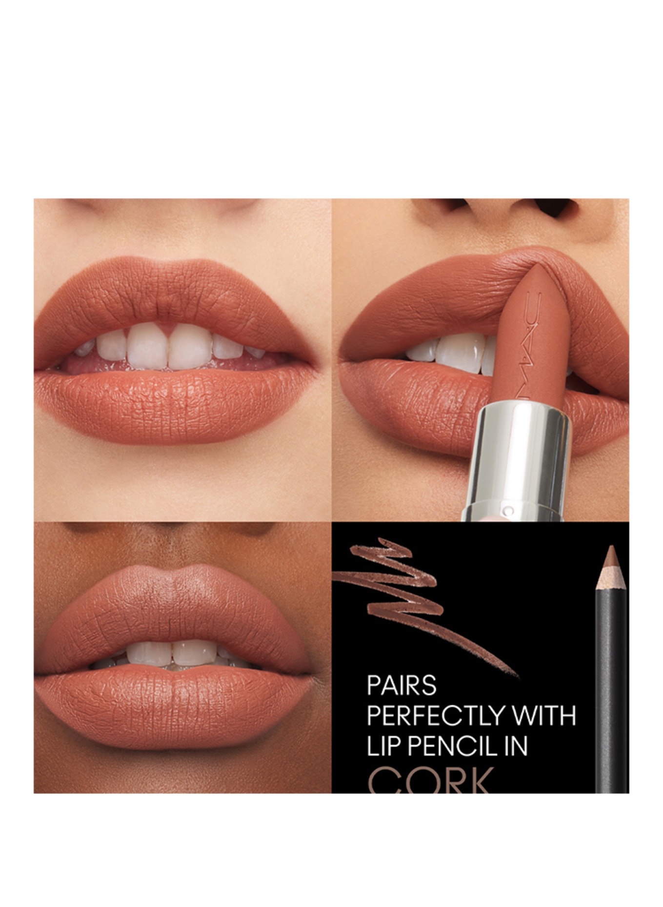 M.A.C MACXIMAL MATTE LIPSTICK: WARM TEDDY