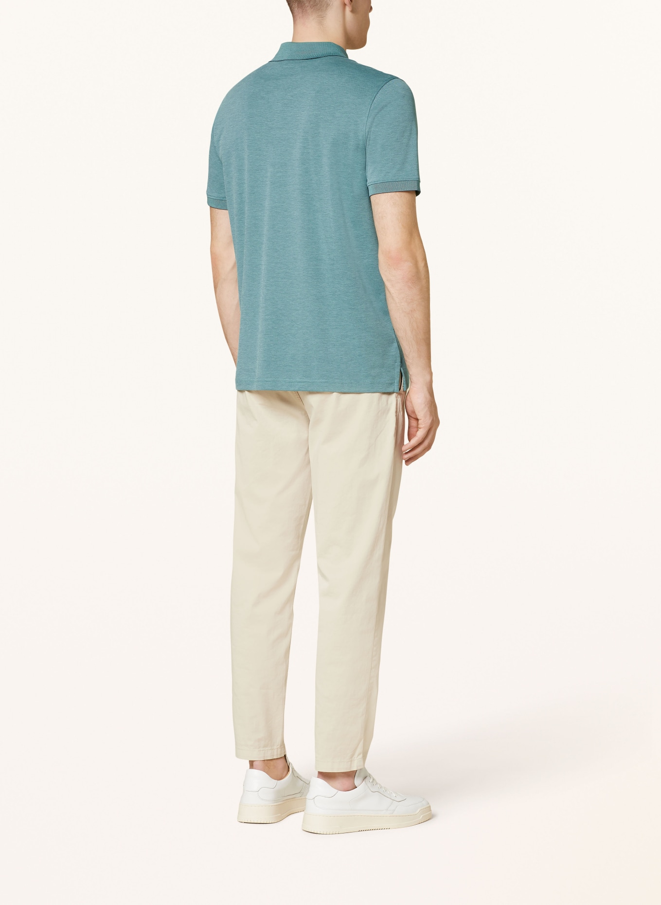 RAGMAN Piqué-Poloshirt: HELLGRÜN