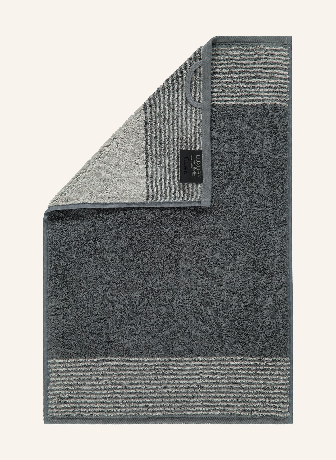 Cawö Gästehandtuch: DUNKELGRAU / WEISS