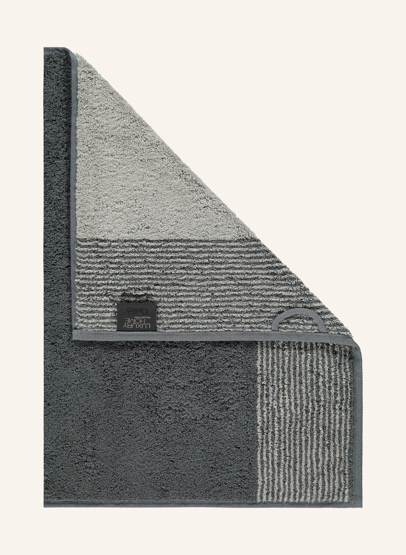 Cawö Gästehandtuch: DUNKELGRAU / WEISS