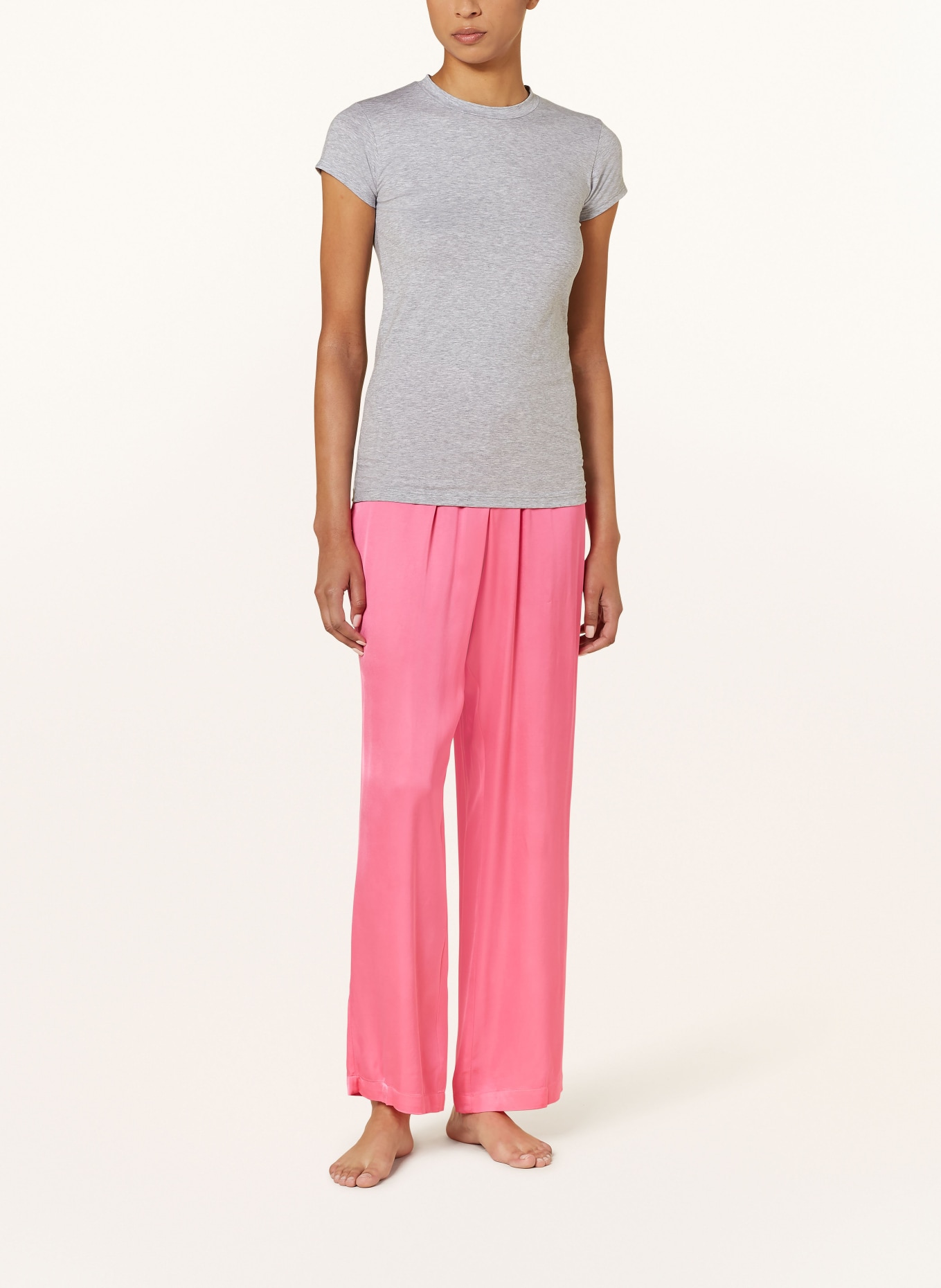 mey T-Shirt Serie COTTON PURE: HELLGRAU