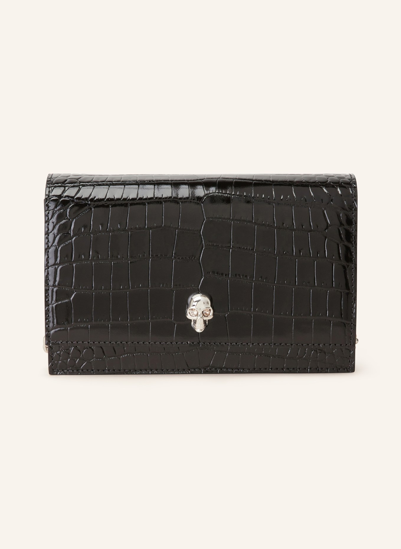 Alexander McQUEEN Clutch MINI SKULL , Farbe: SCHWARZ (Bild 1)