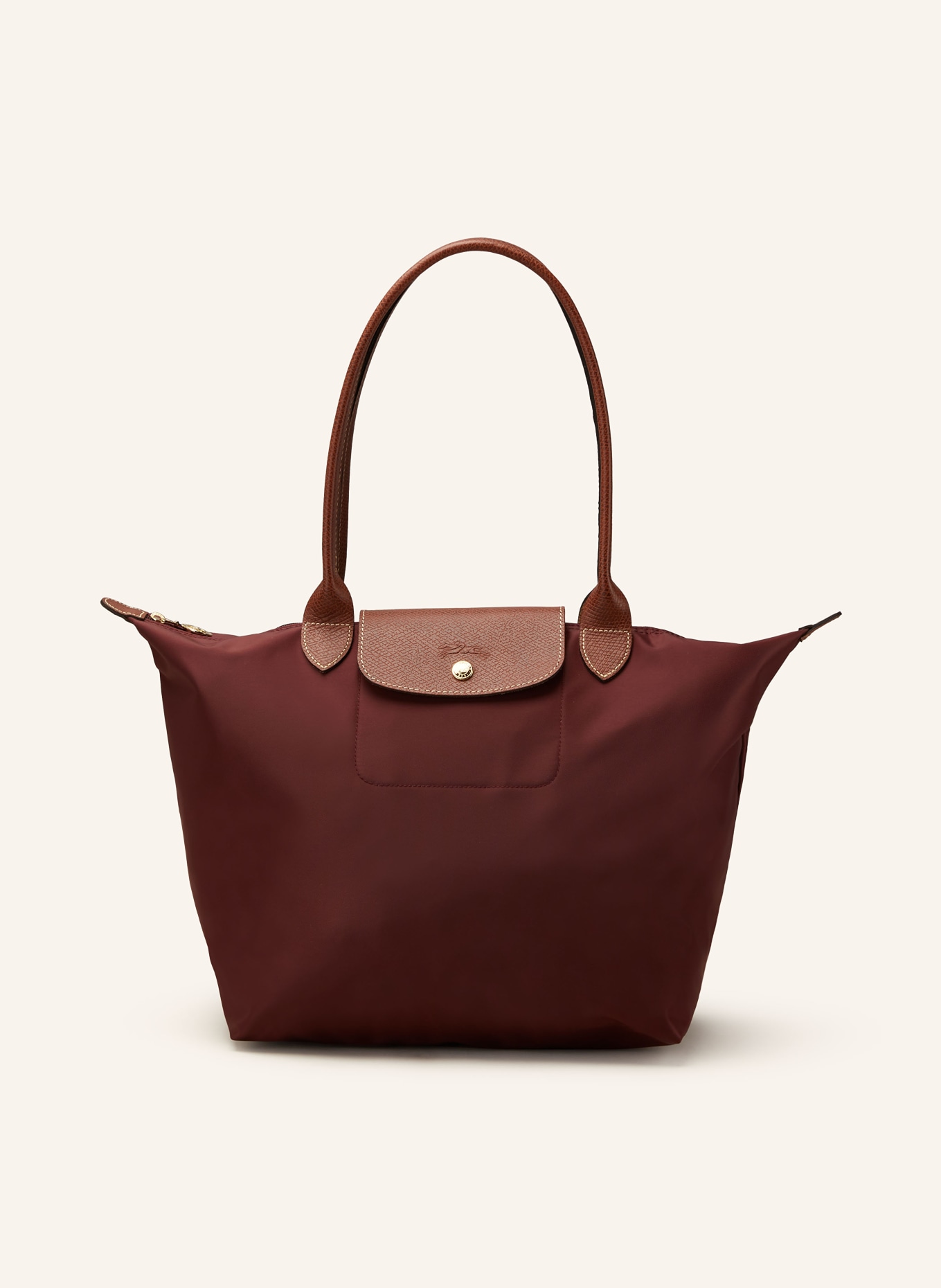 LONGCHAMP Shopper LE PLIAGE L, Farbe: DUNKELROT/ COGNAC (Bild 1)