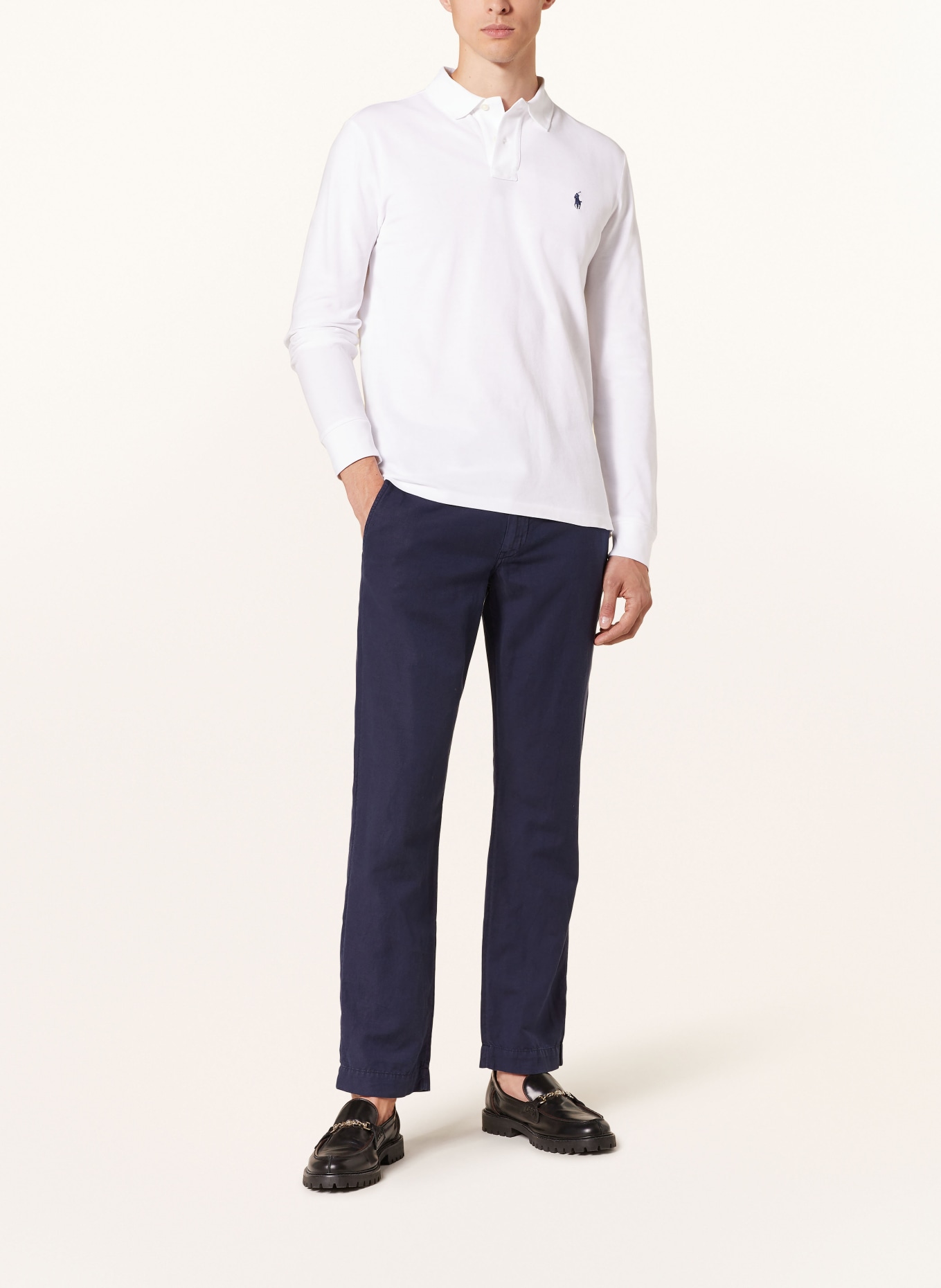 POLO RALPH LAUREN Piqué polo shirt custom slim fit, Color: WHITE (Image 2)