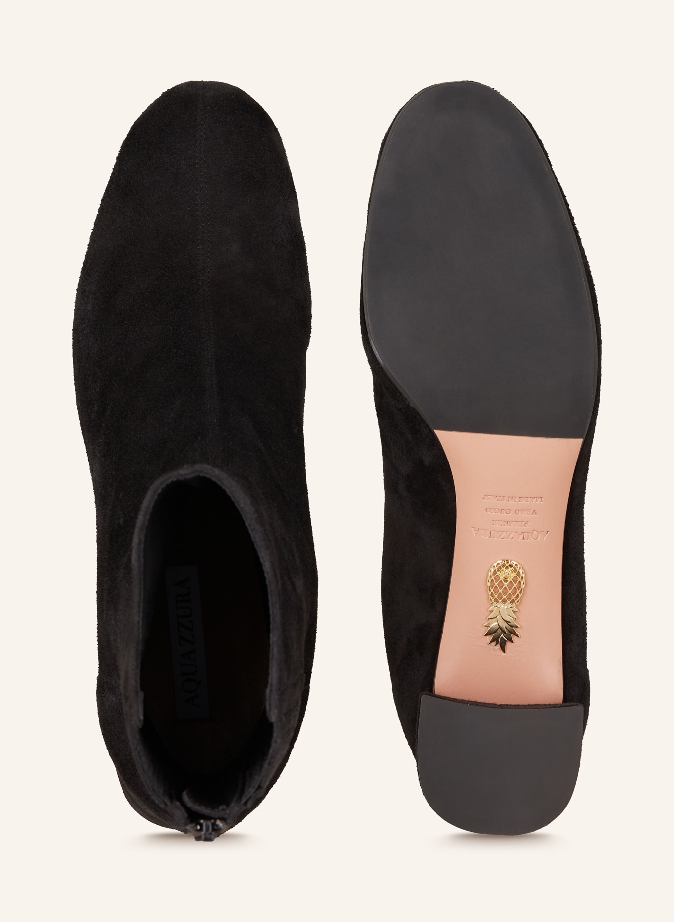 AQUAZZURA Ankelskor SAINT HONORE: SVART
