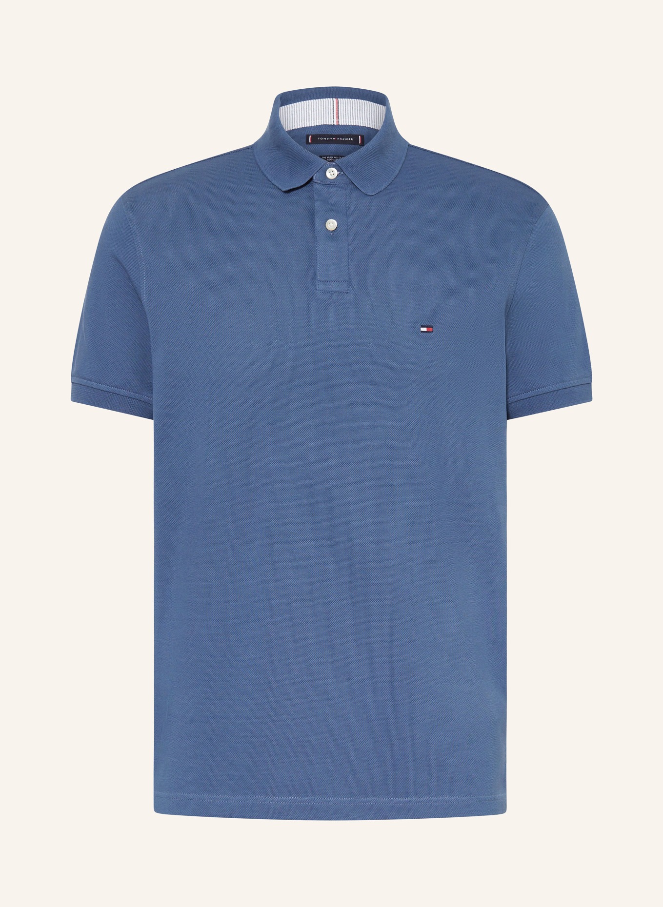 TOMMY HILFIGER Piqué-Poloshirt Regular Fit: BLAU