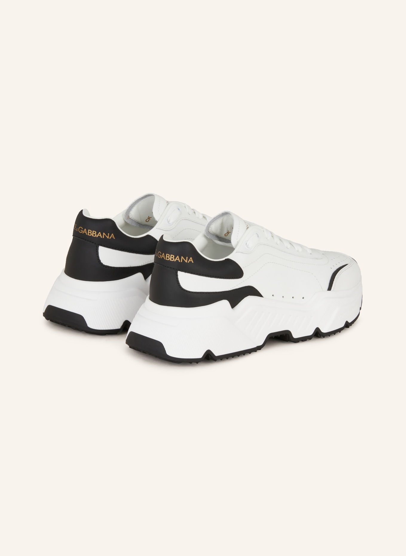 DOLCE & GABBANA Sneaker: WEISS / SCHWARZ