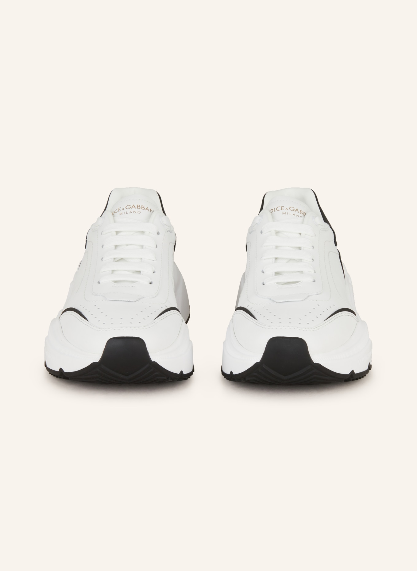 DOLCE & GABBANA Sneaker: WEISS / SCHWARZ