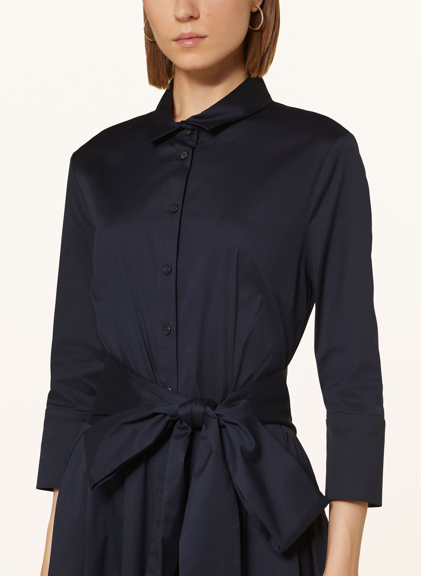 windsor. Shirt dress with 3/4 sleeves, Color: DARK BLUE (Image 5)