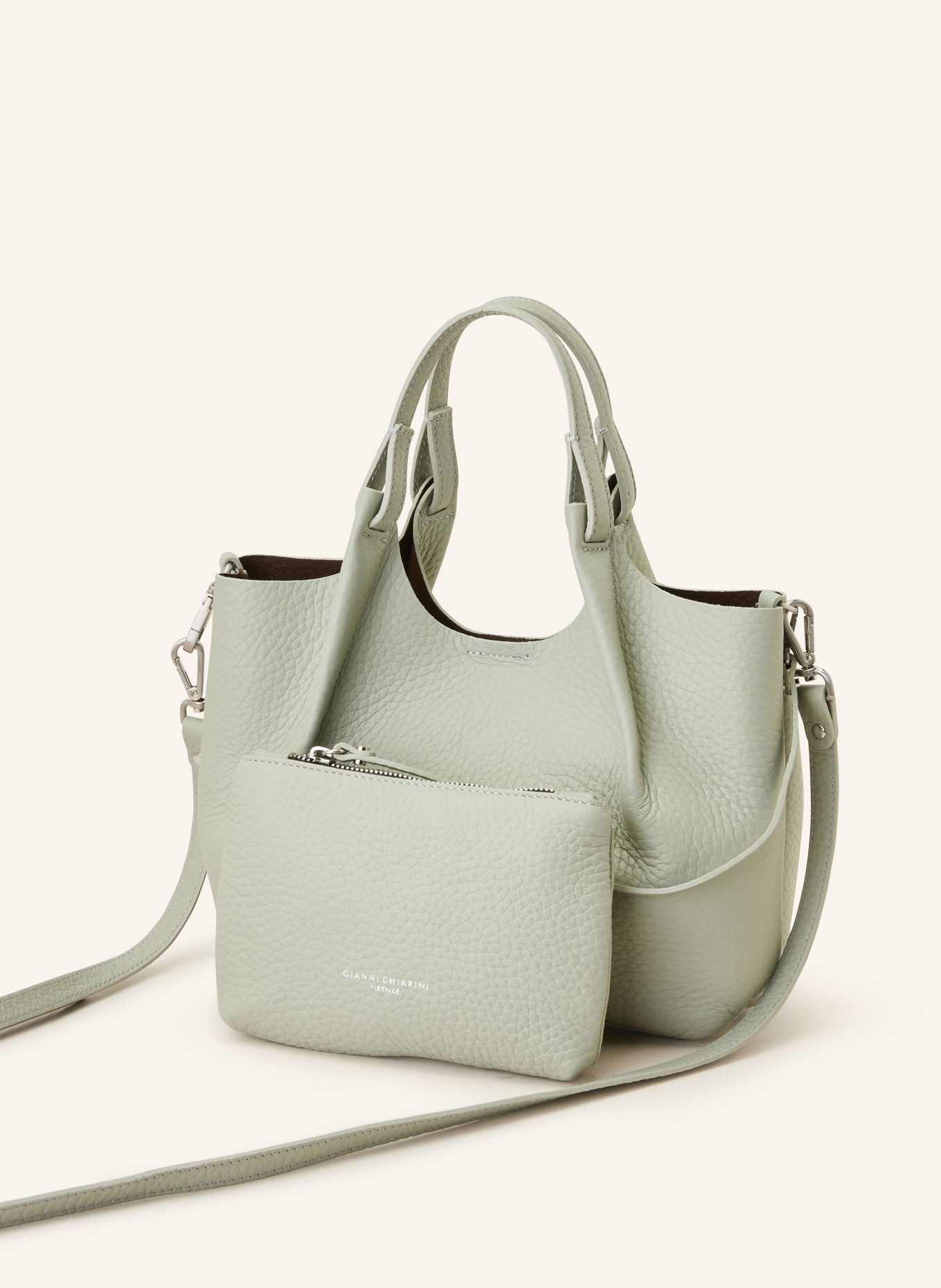 GIANNI CHIARINI Hobo-Bag mit Pouch, Farbe: GRAU (Bild 2)