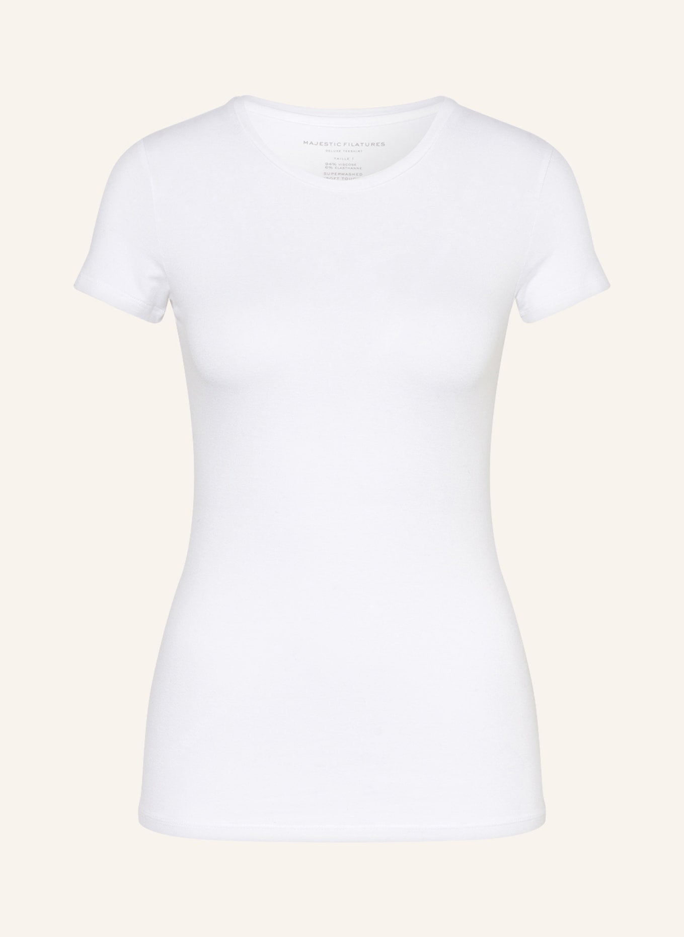 MAJESTIC FILATURES T-shirt, Color: WHITE (Image 1)