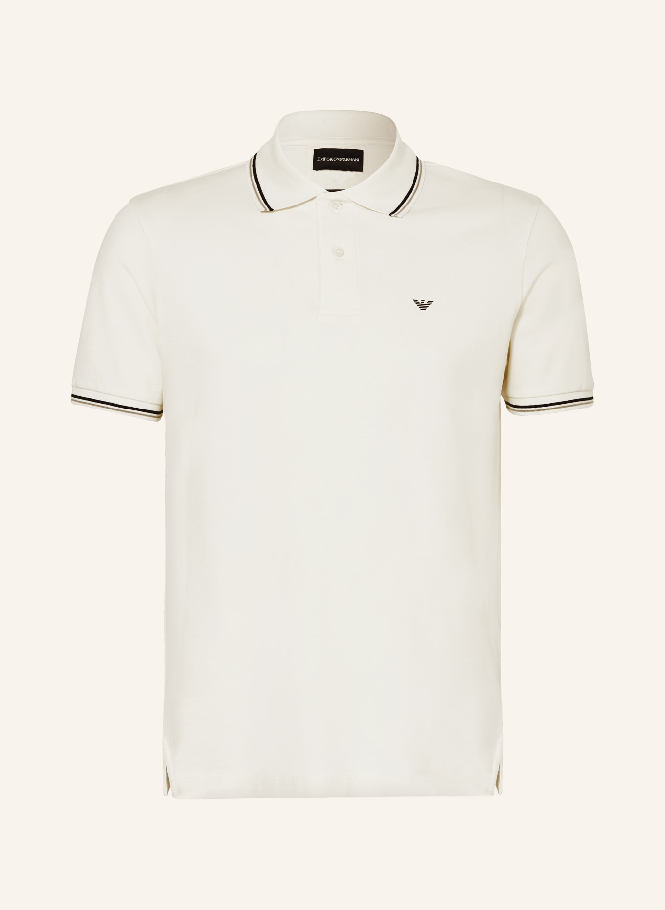 EMPORIO ARMANI Piqué polo shirt , Color: ECRU (Image 1)