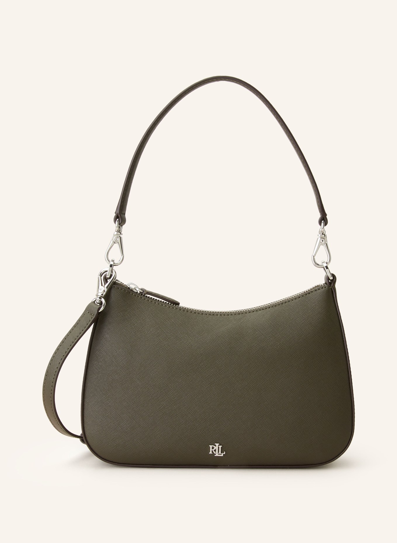 LAUREN RALPH LAUREN Saffiano-Umhängetasche DANNI 26, Farbe: OLIV (Bild 1)