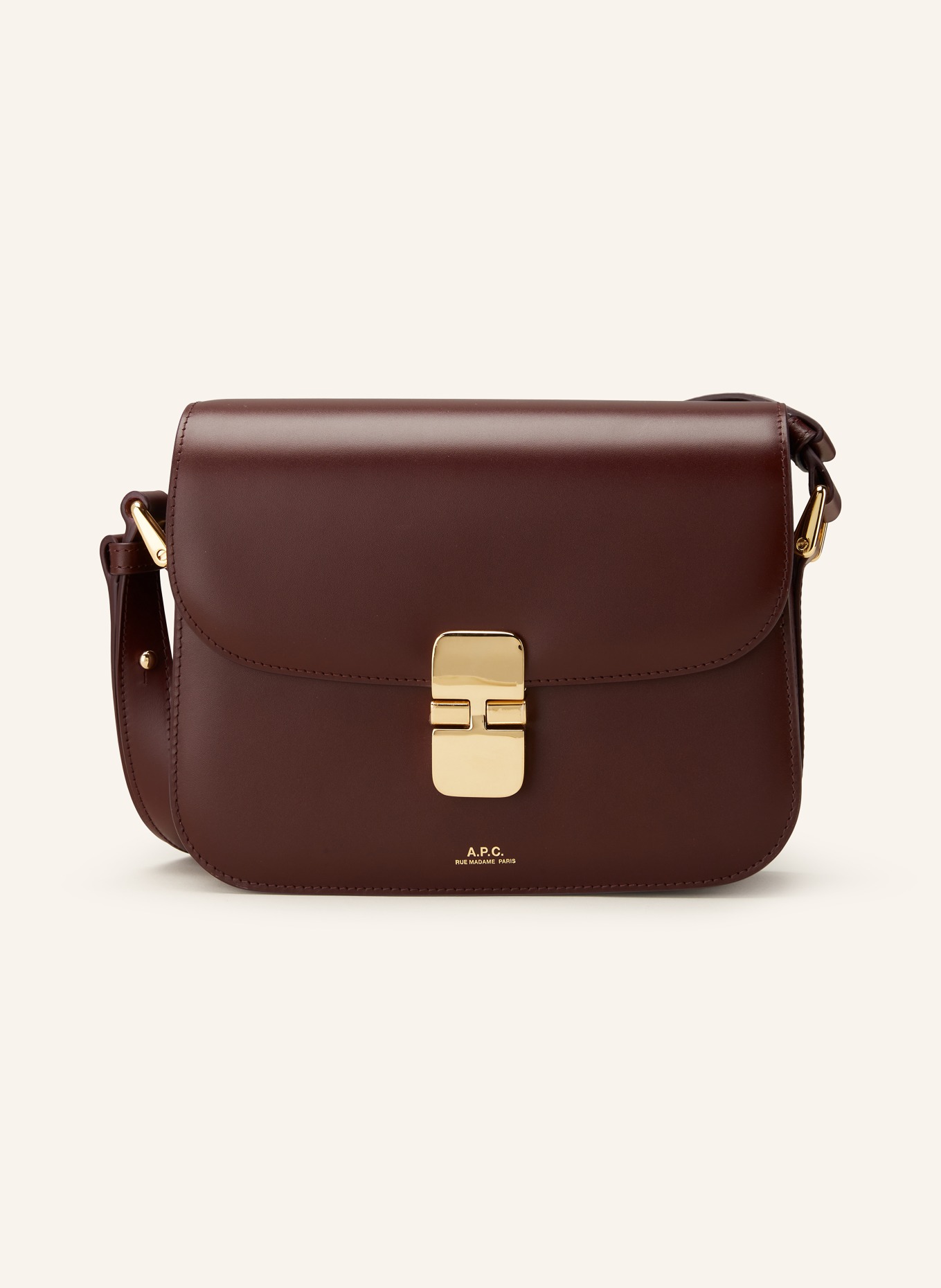 A.P.C. Crossbody bag GRACE: DARK RED