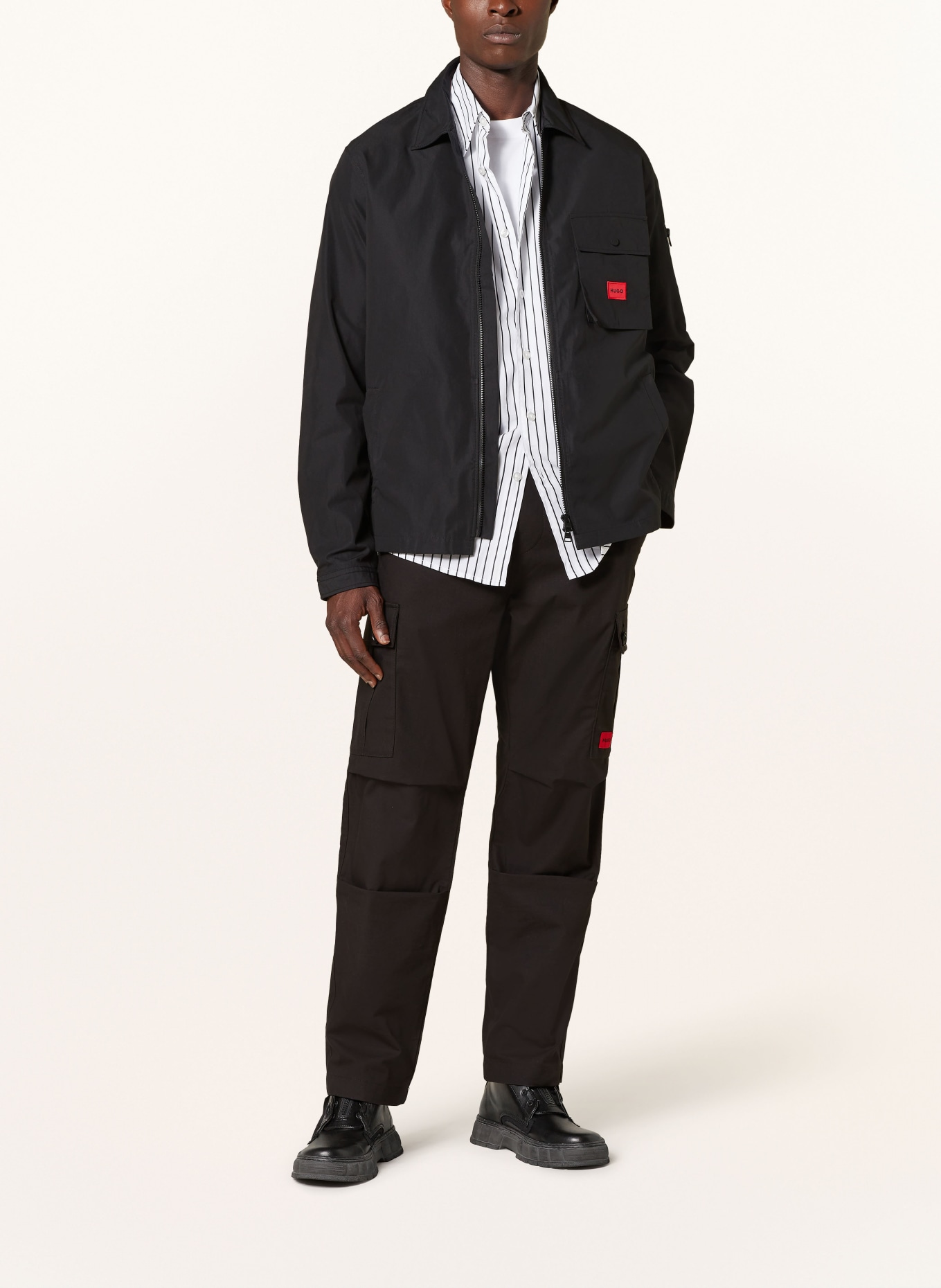 HUGO Overjacket EMMOND: SCHWARZ