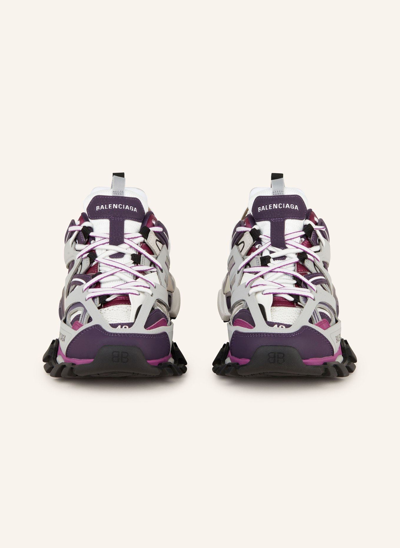 White and purple balenciaga runners on sale