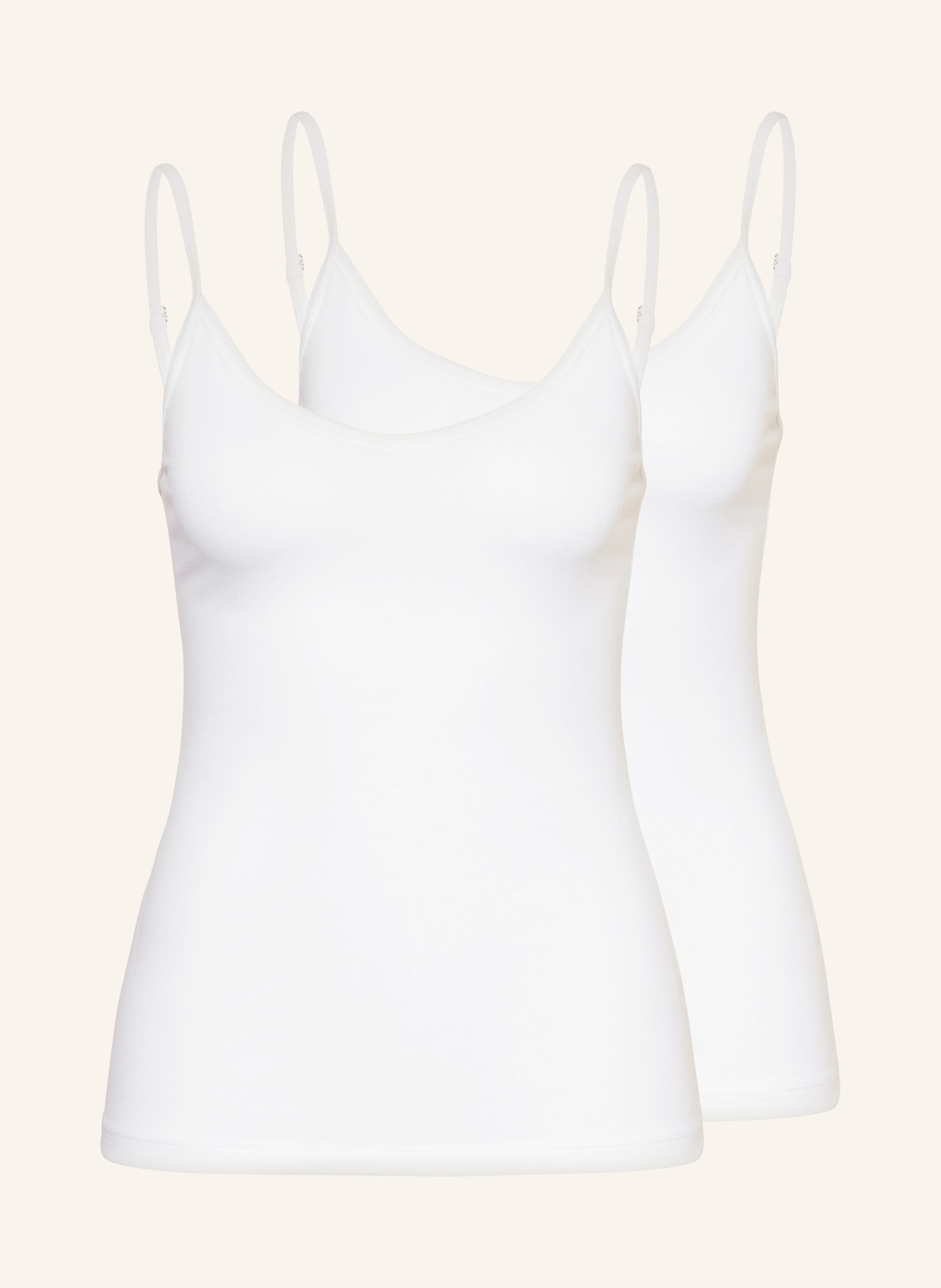 CALIDA 2 pack of tops BENEFIT WOMEN, Color: WHITE (Image 1)