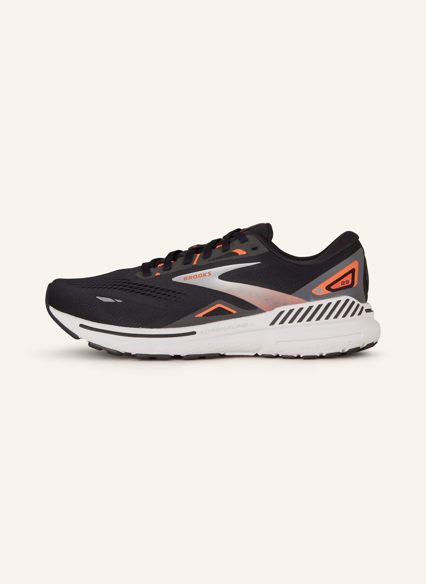 BROOKS Running shoes ADRENALINE GTS 23, Color: BLACK/ GRAY/ ORANGE (Image 4)