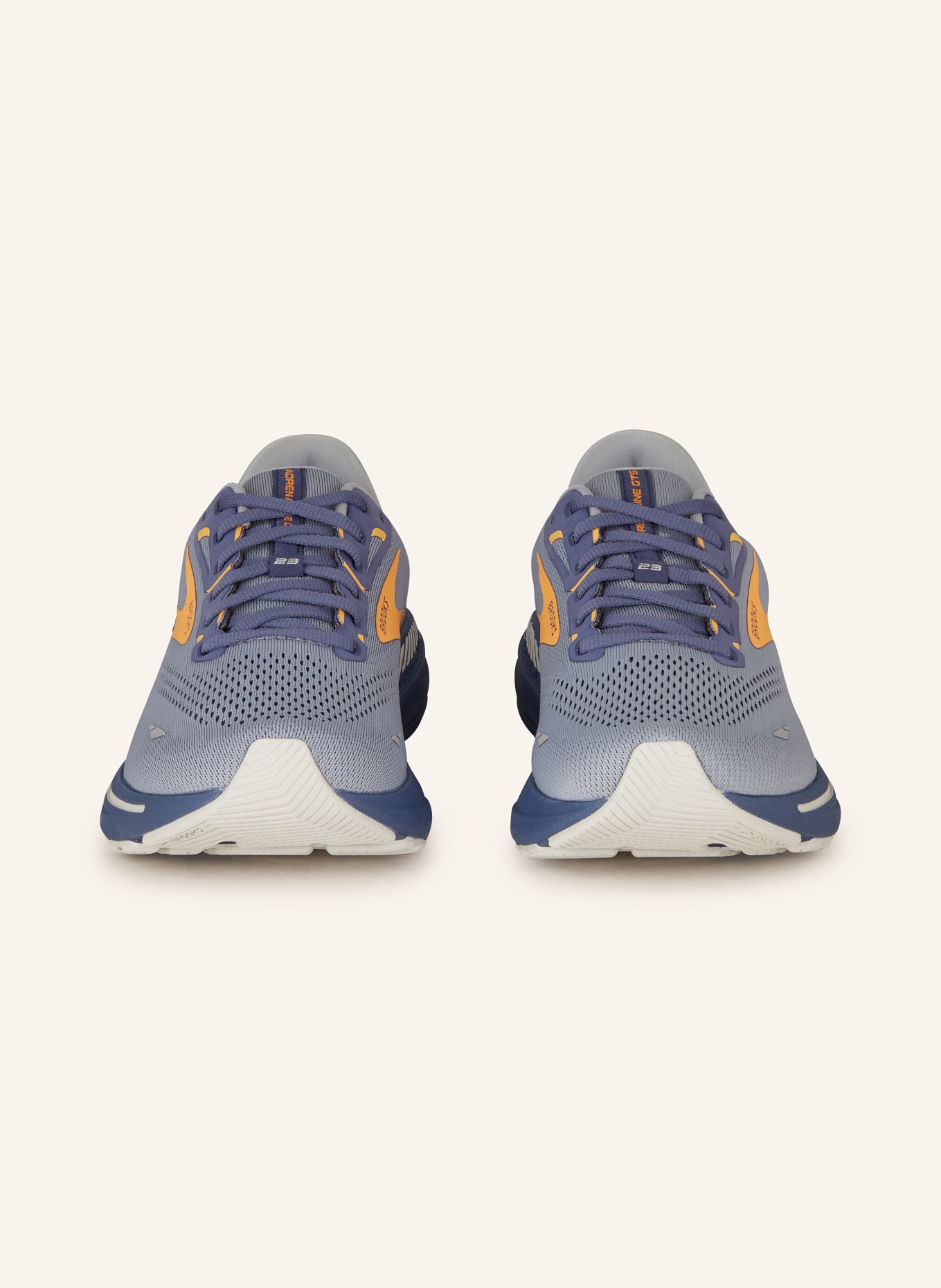 BROOKS Running shoes ADRENALINE GTS 23, Color: LIGHT GRAY/ PURPLE/ ORANGE (Image 3)