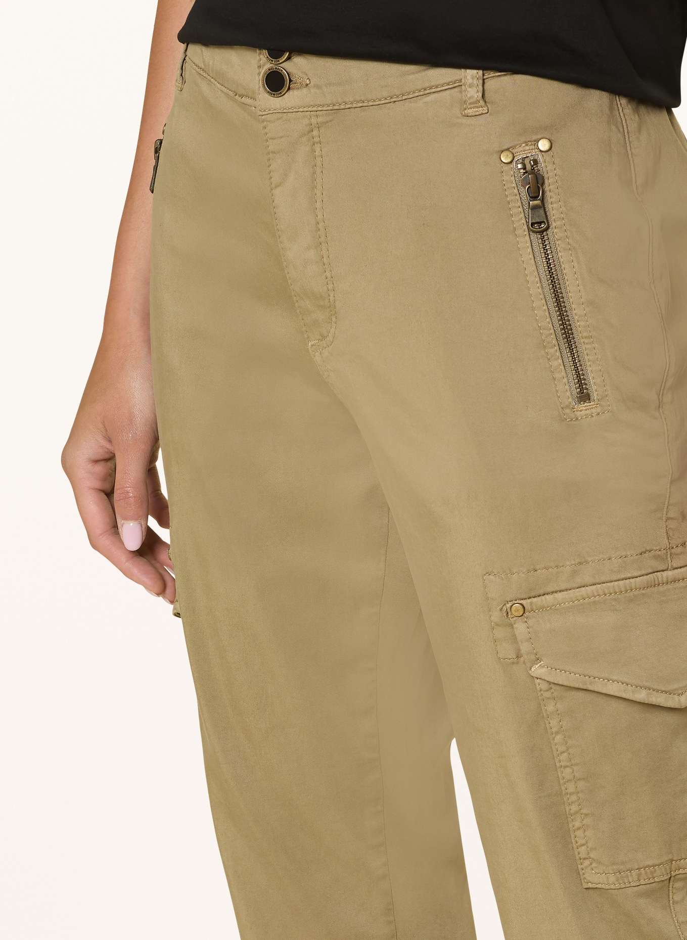 MOS MOSH Cargo pants MMGILLES, Color: KHAKI (Image 5)