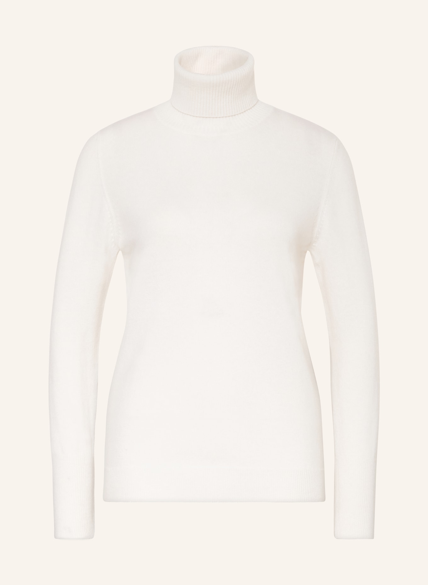 White cotton turtleneck sweater 2025