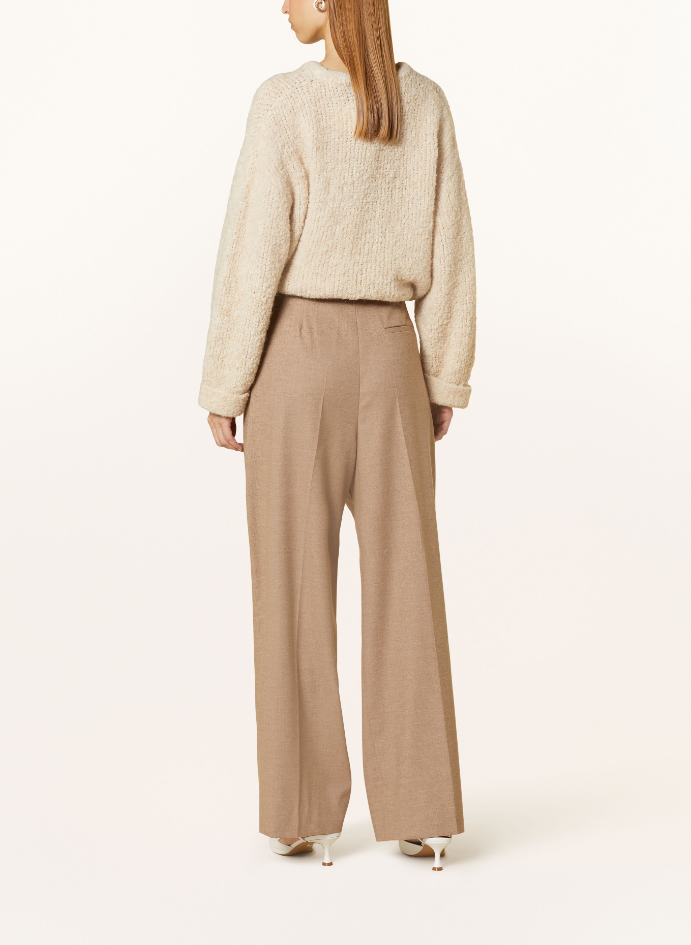 ROSSI Wide leg trousers NOA, Color: CAMEL (Image 3)