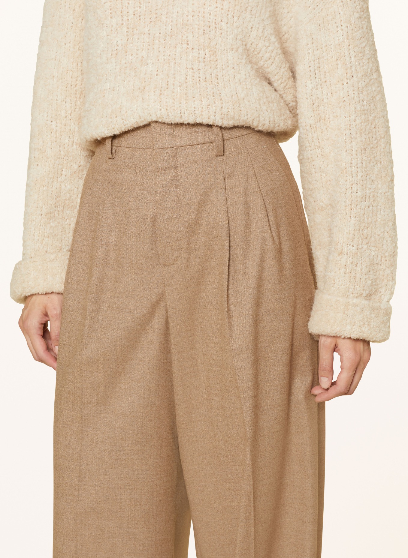 ROSSI Wide leg trousers NOA, Color: CAMEL (Image 5)