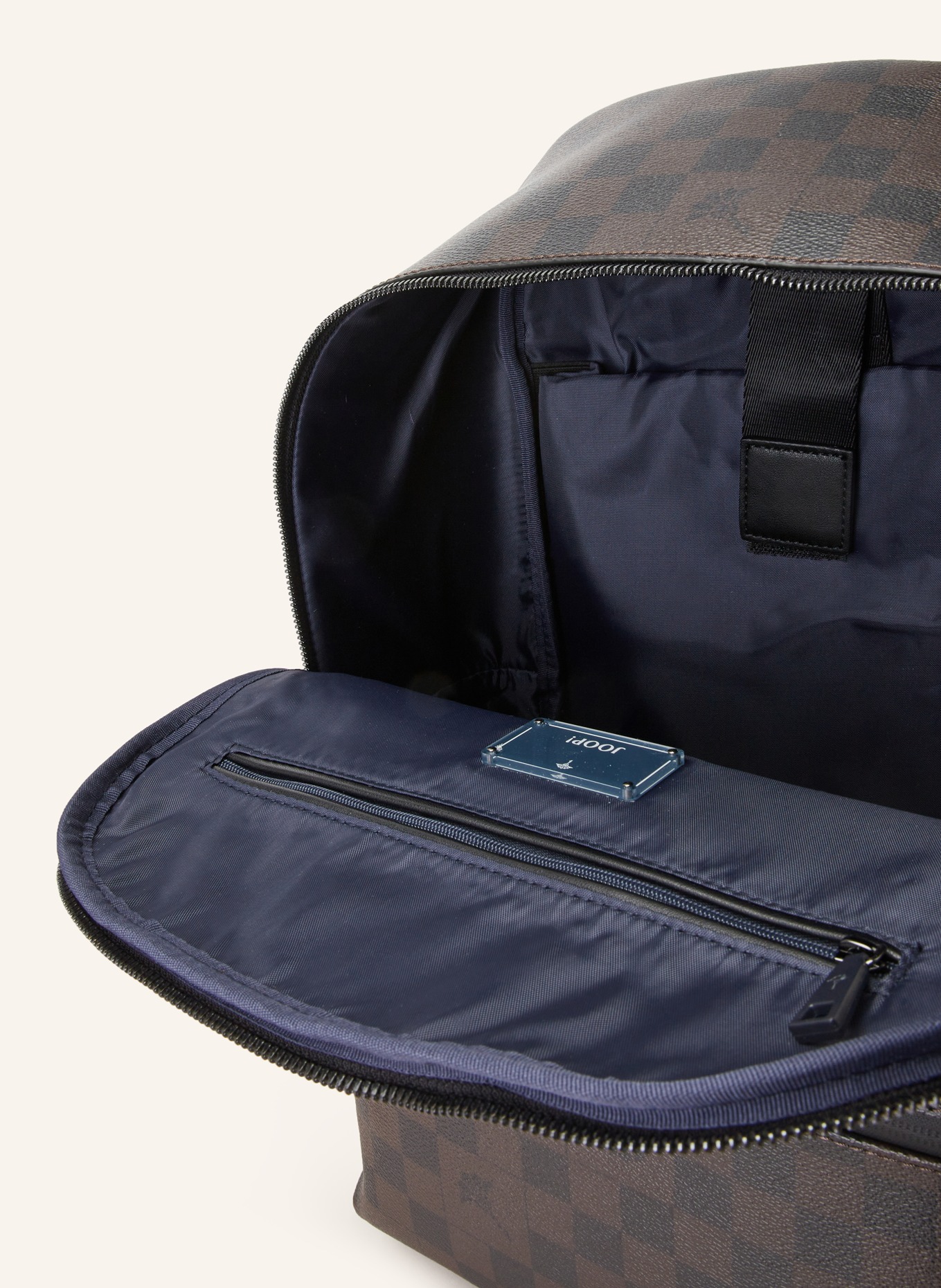 JOOP! Rucksack MIKO mit Laptop-Fach: DUNKELBRAUN/ SCHWARZ