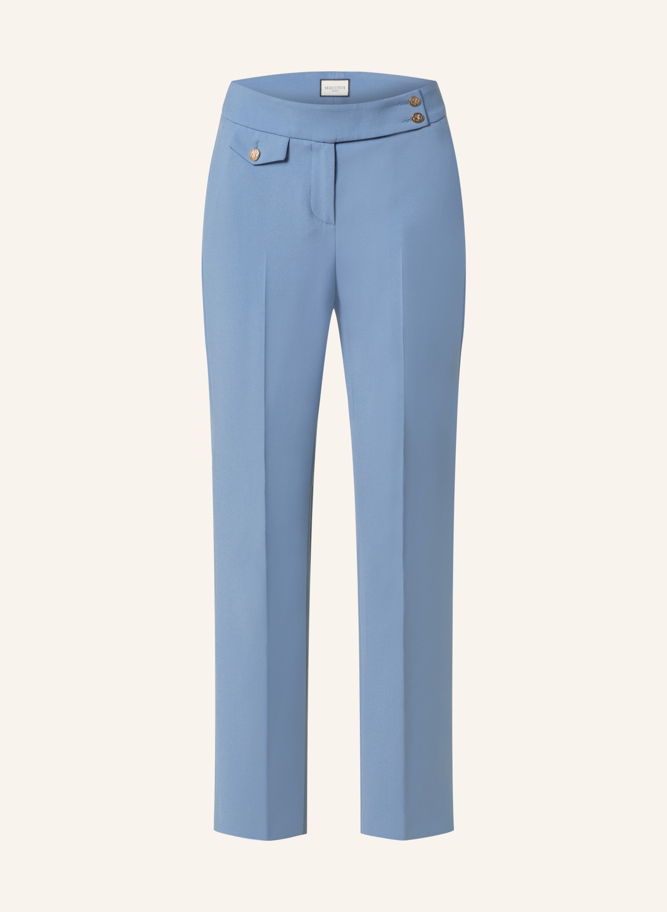 SEDUCTIVE 7/8 trousers INEZ, Color: BLUE GRAY (Image 1)