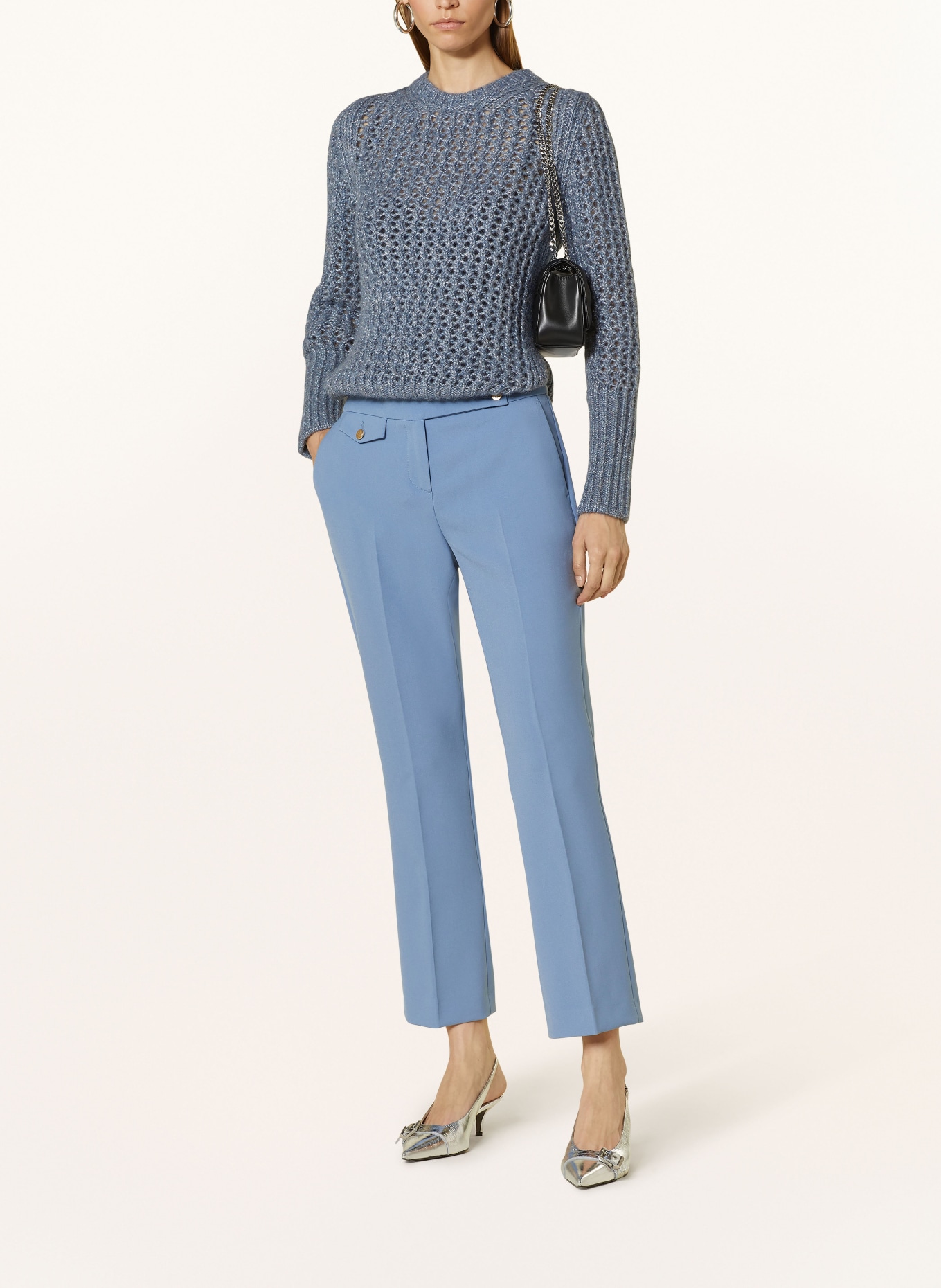 SEDUCTIVE 7/8 trousers INEZ, Color: BLUE GRAY (Image 2)