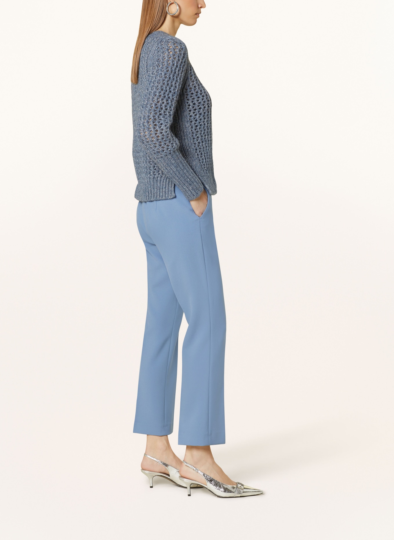 SEDUCTIVE 7/8 trousers INEZ, Color: BLUE GRAY (Image 4)