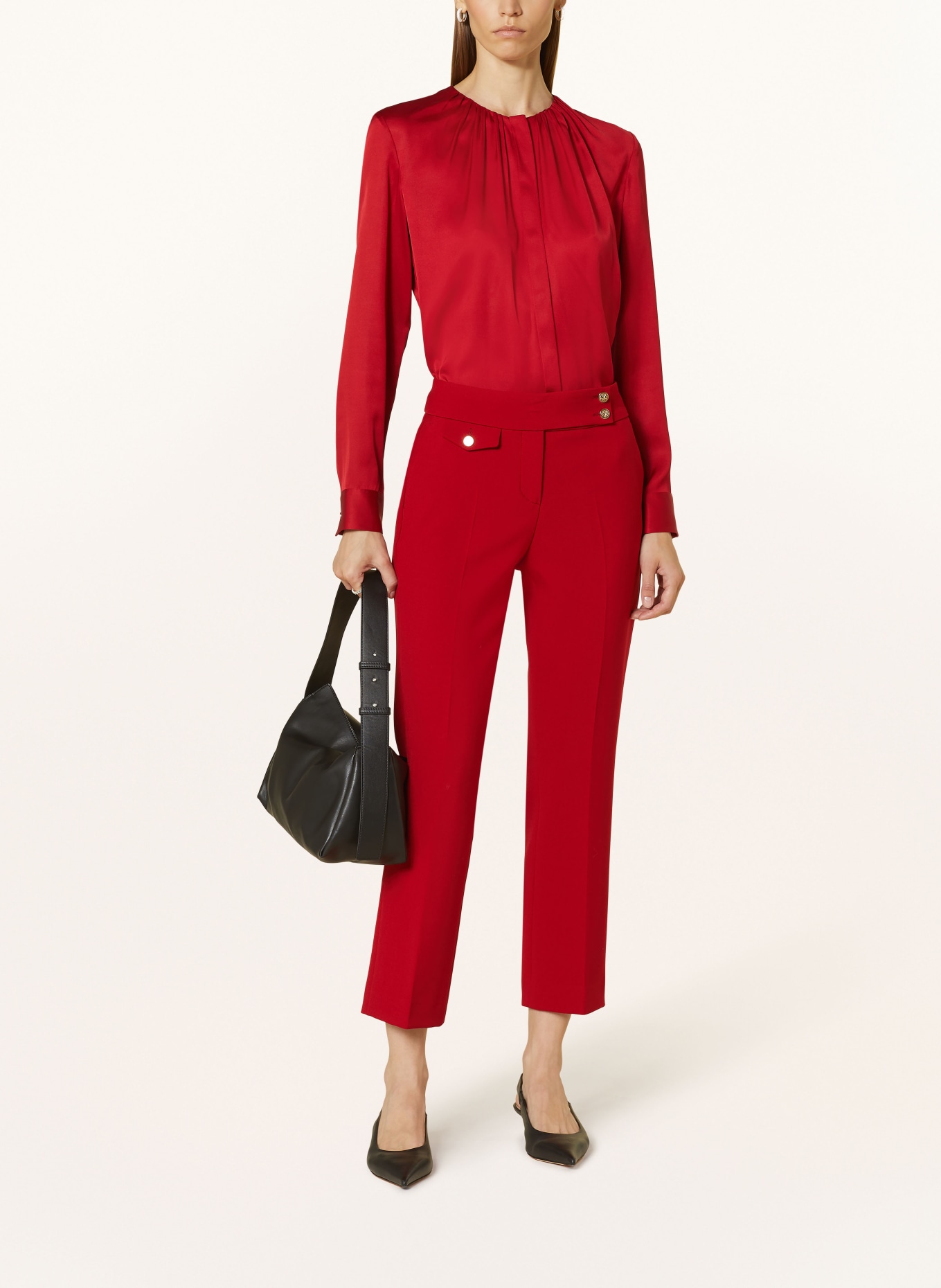 SEDUCTIVE 7/8 trousers INEZ, Color: RED (Image 2)