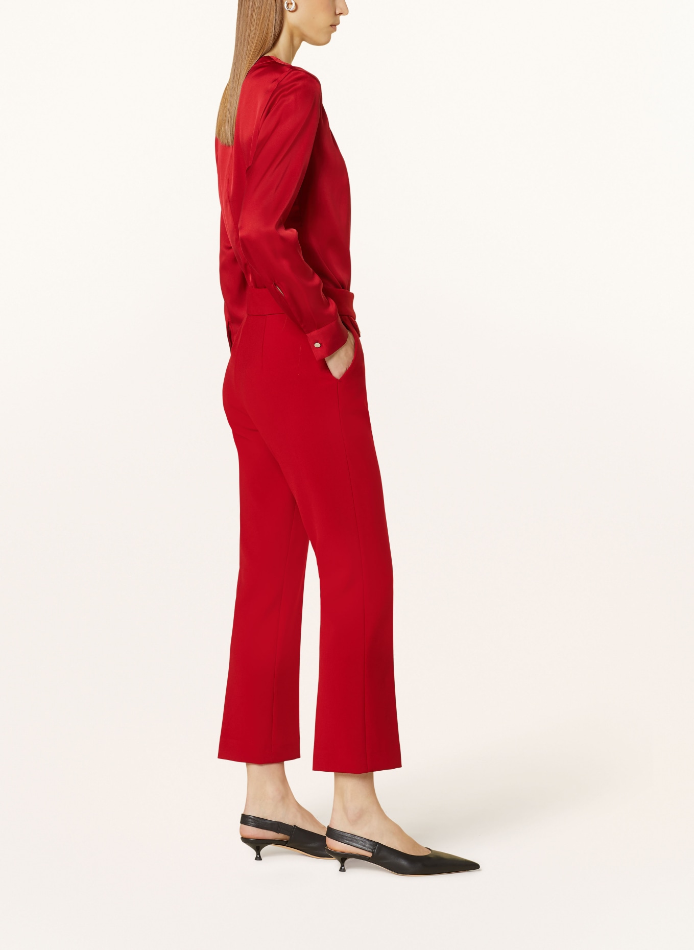 SEDUCTIVE 7/8 trousers INEZ, Color: RED (Image 4)